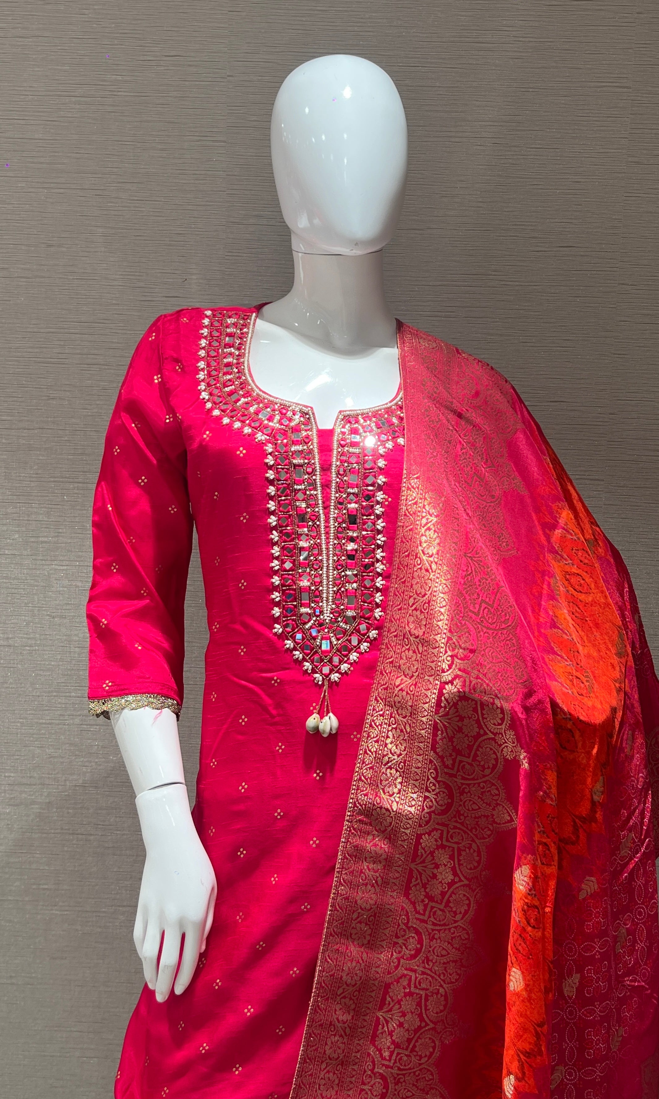 Pink kurta set