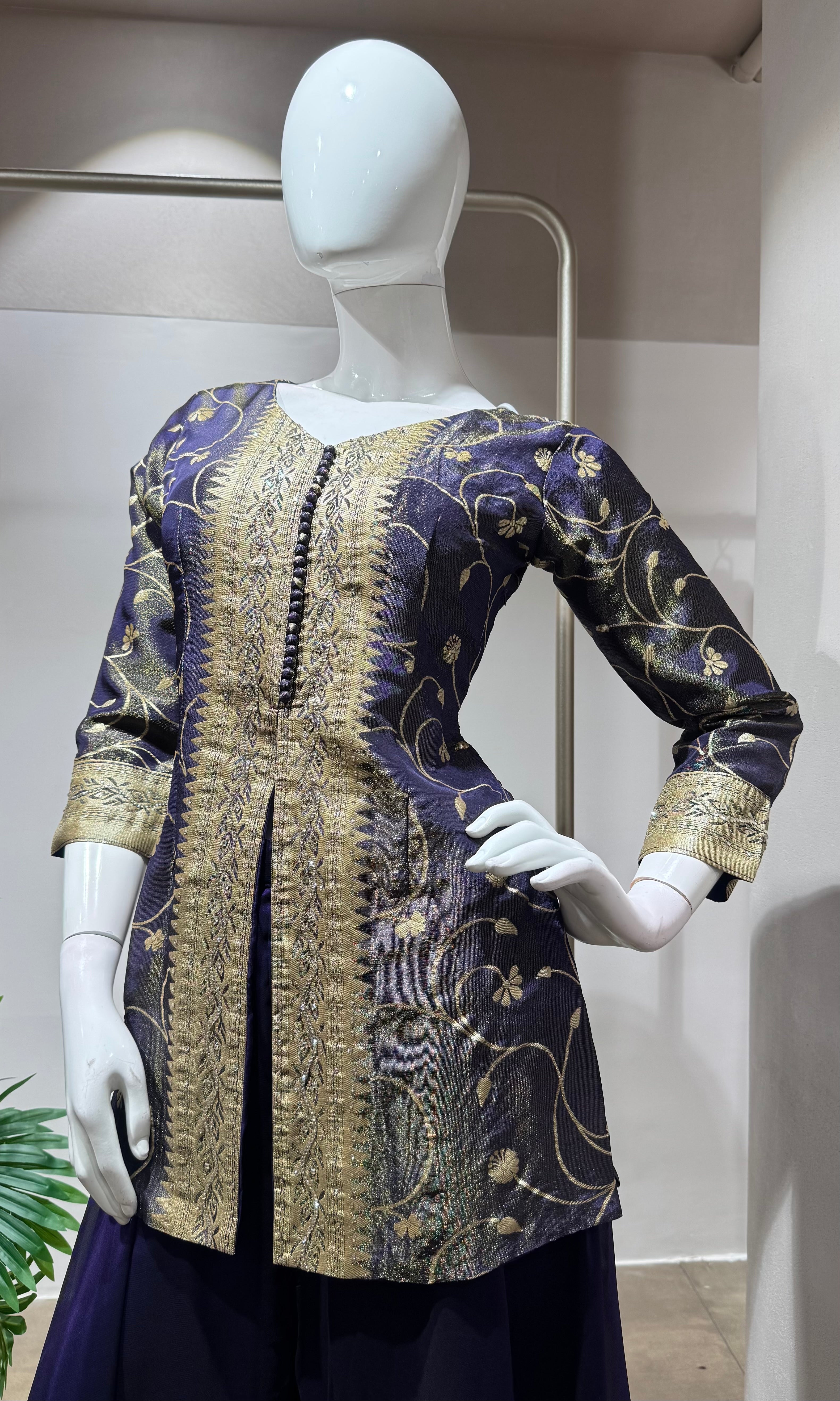 Purple elegant palazoo set