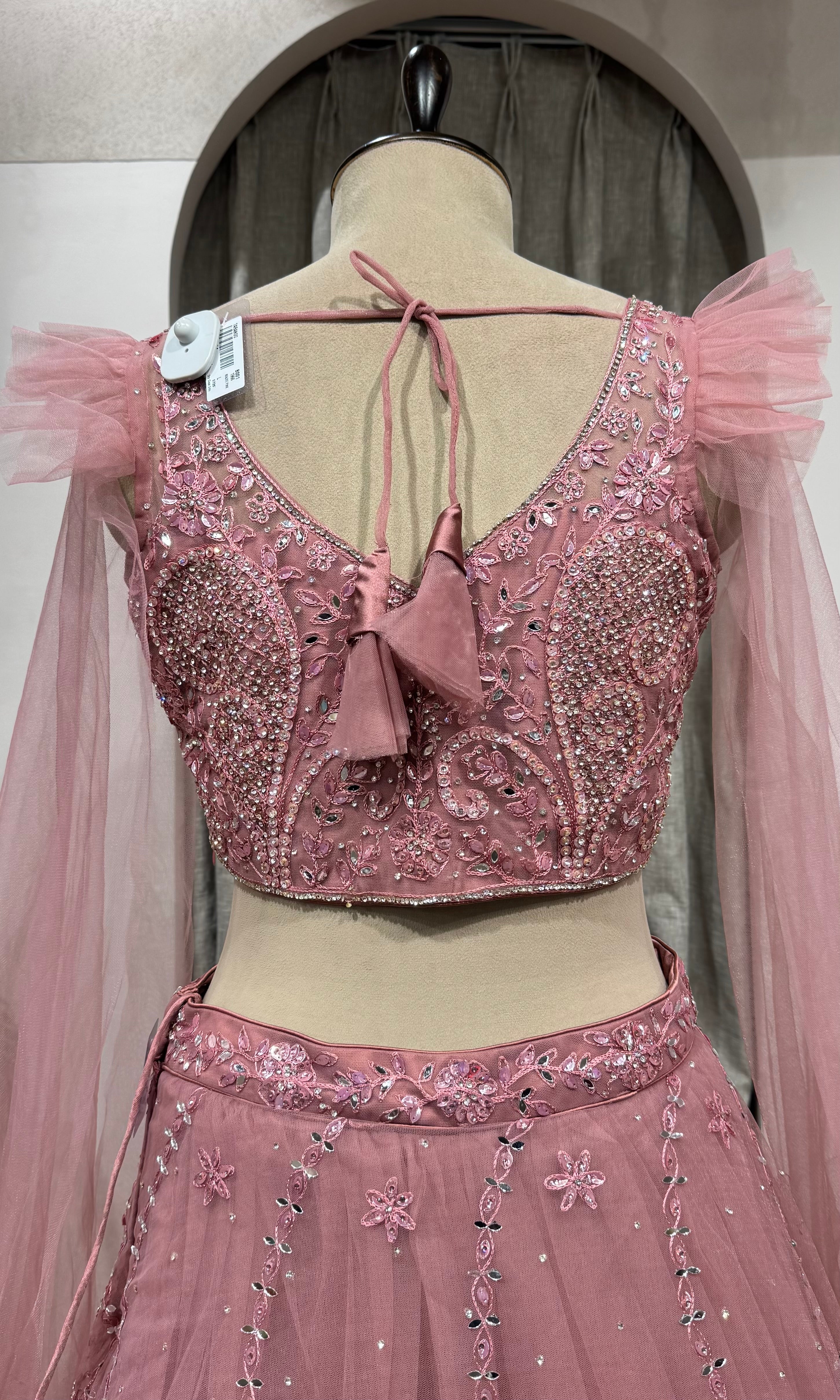 MAUVE PINK embroidered lehenga choli