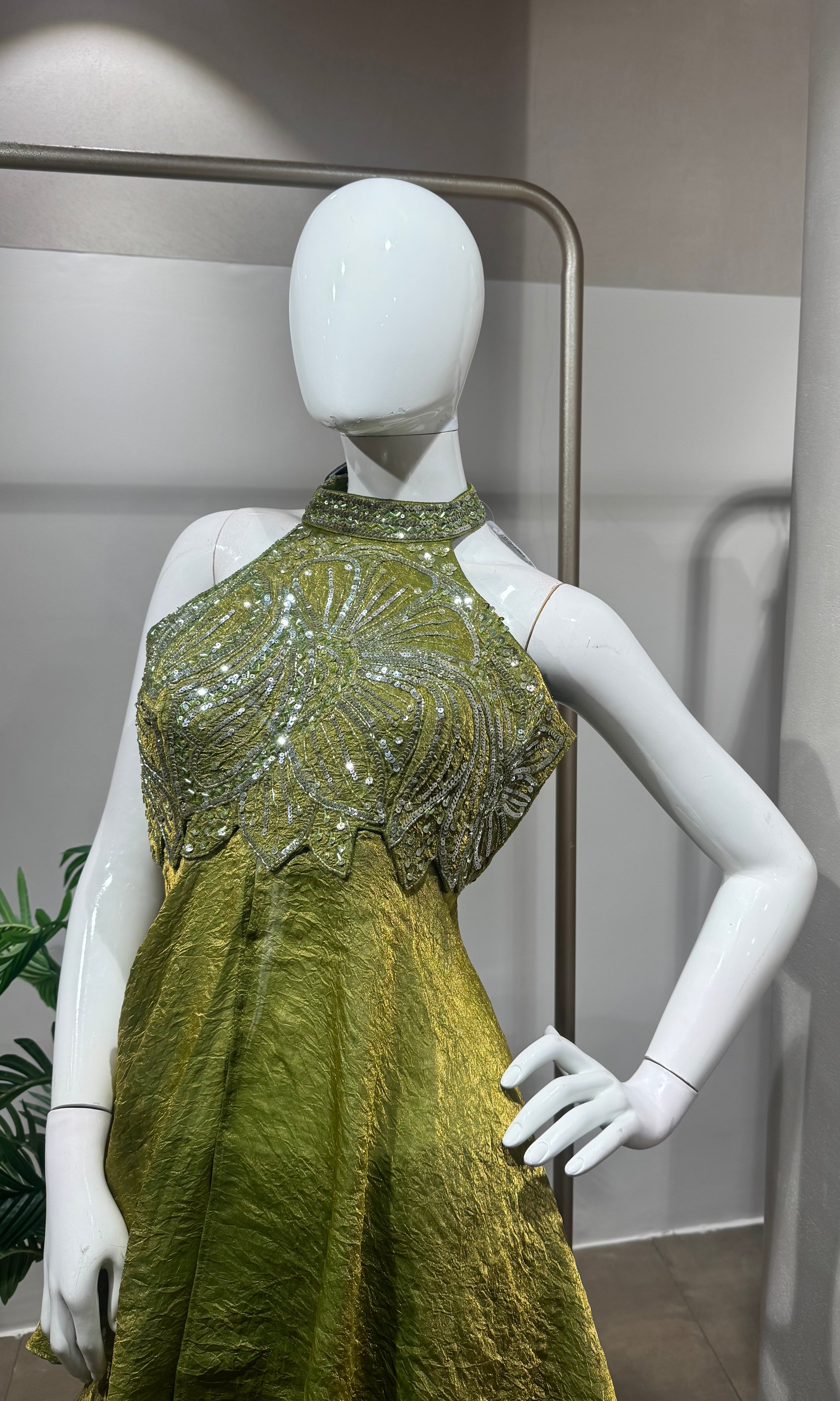 Mehendi Green Embroidered PALAZZO SET