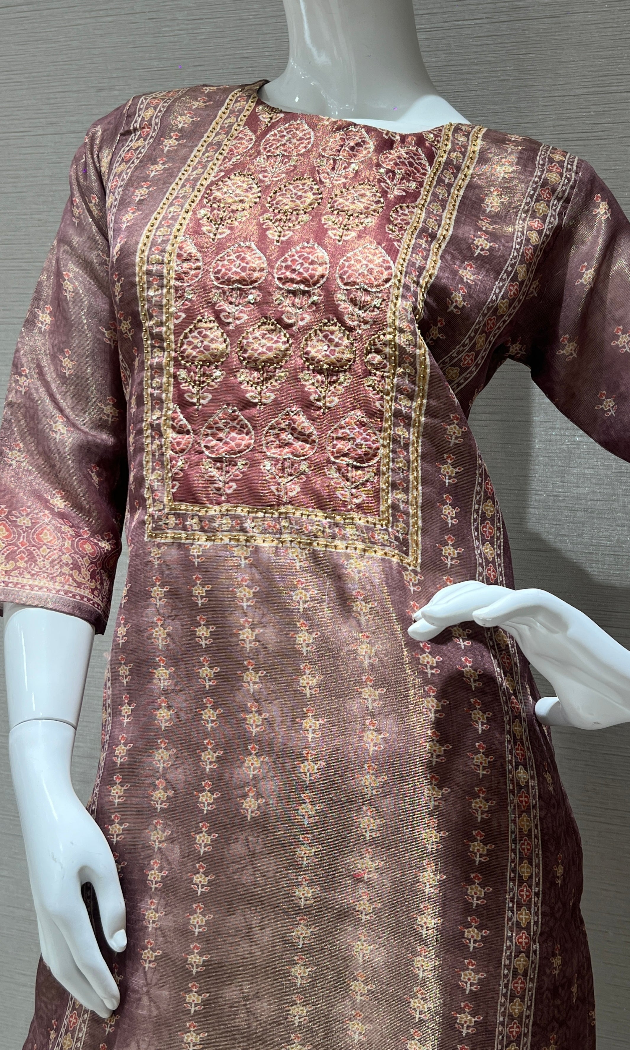 Light brown kurta set