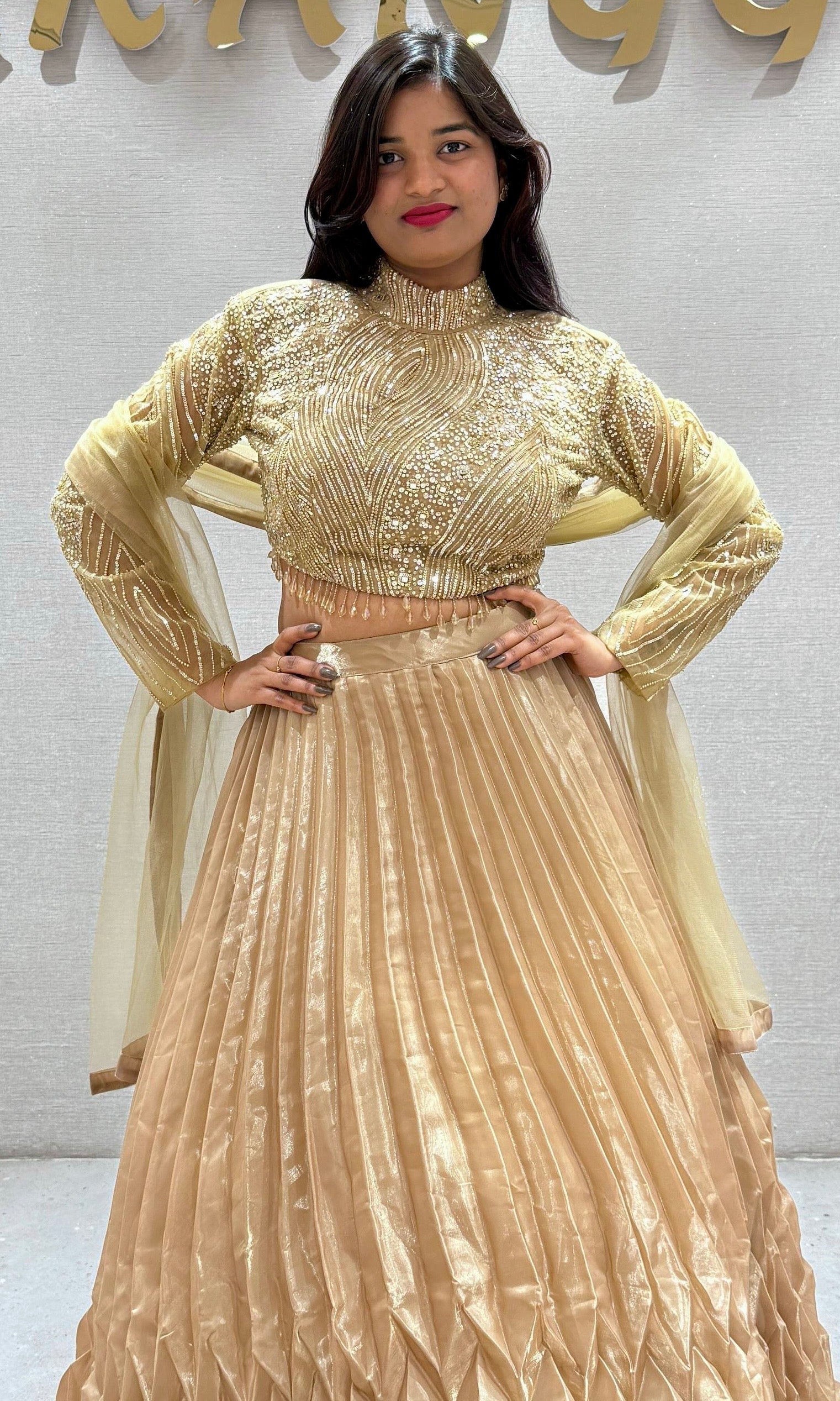 Gold Lehenga
