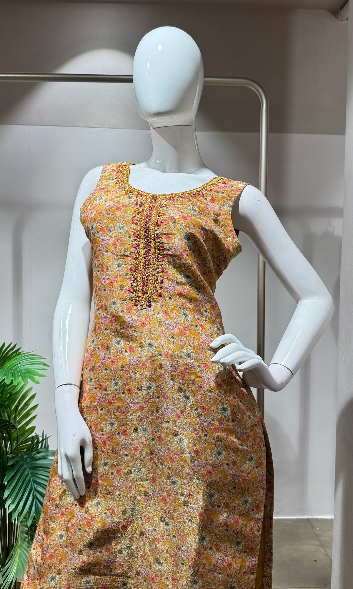 Mustard yellow kurta set