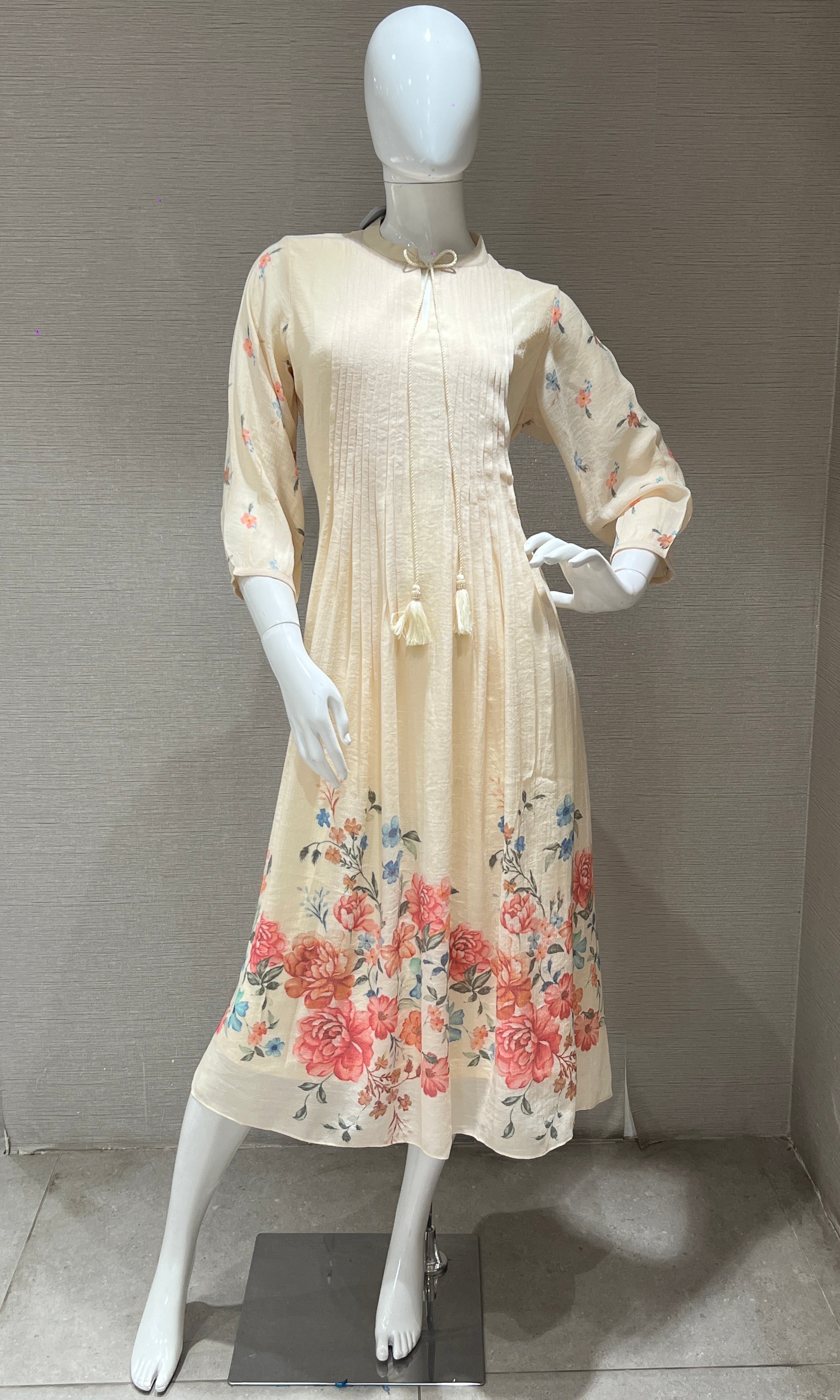 Half white Anarkali top