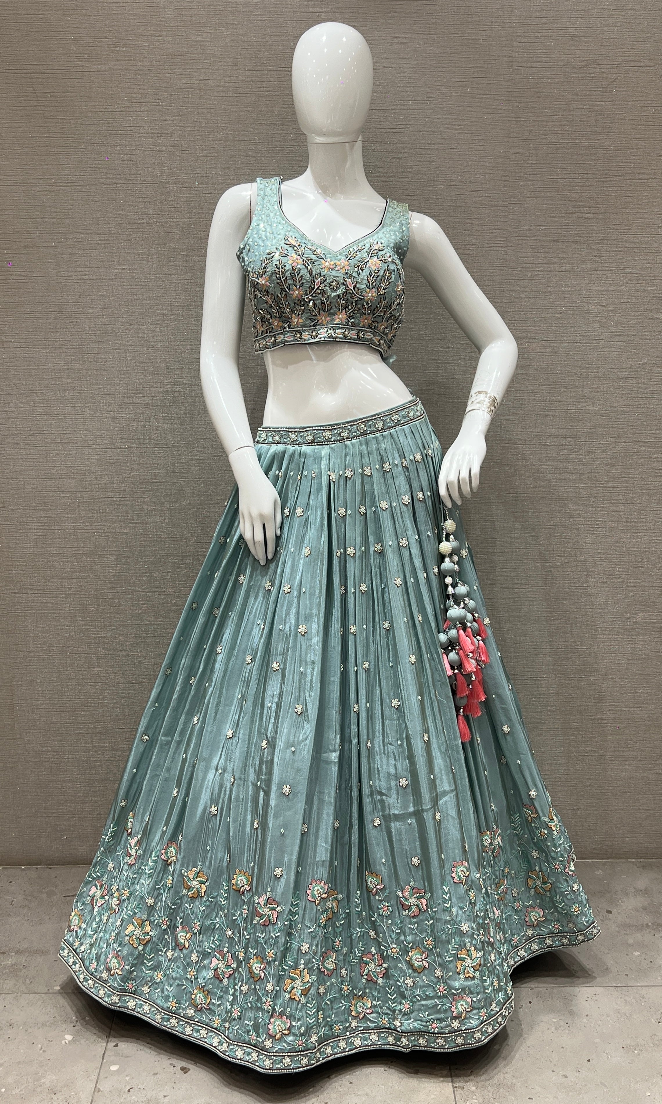 Sea Green Lehenga