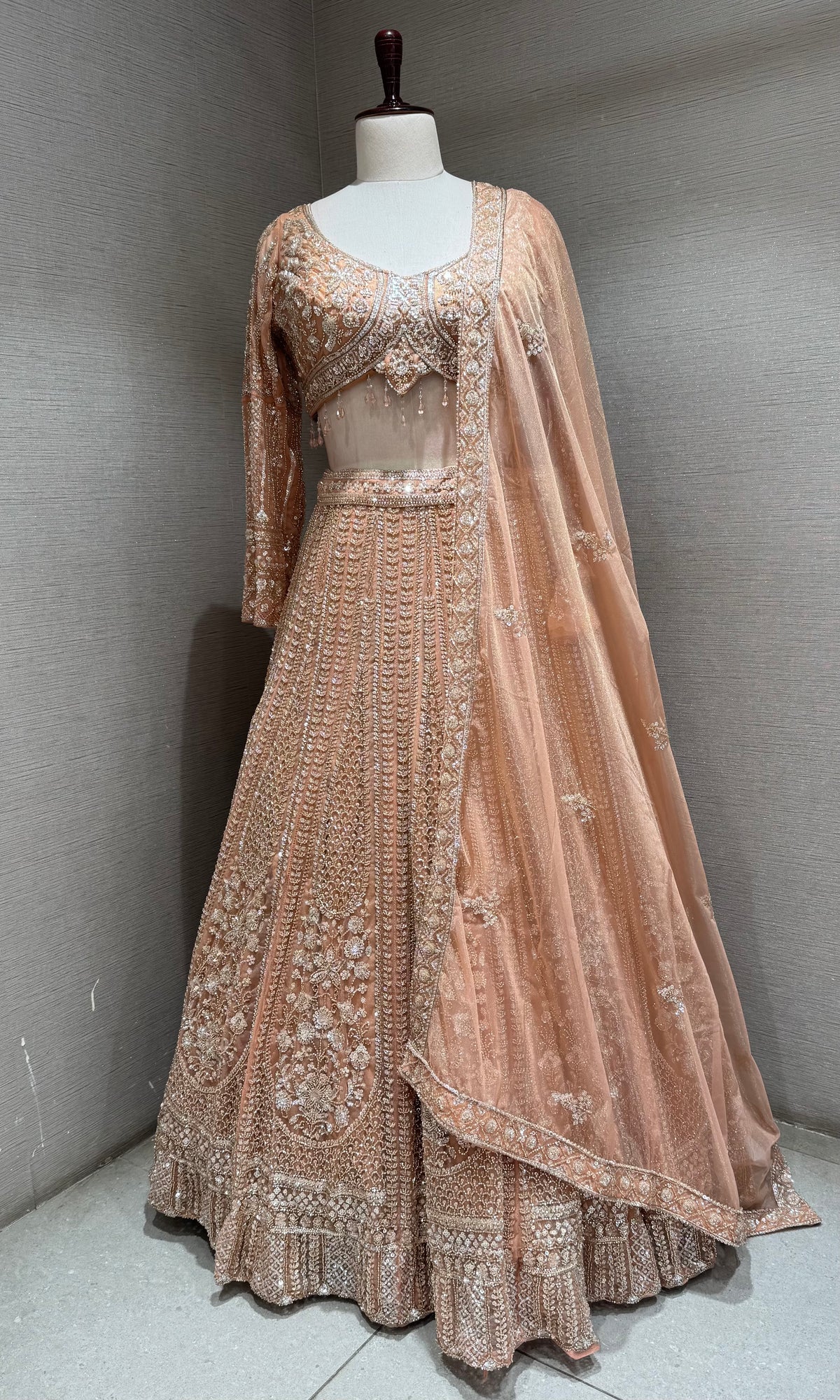 Moee Floral Embroidered Lehenga set
