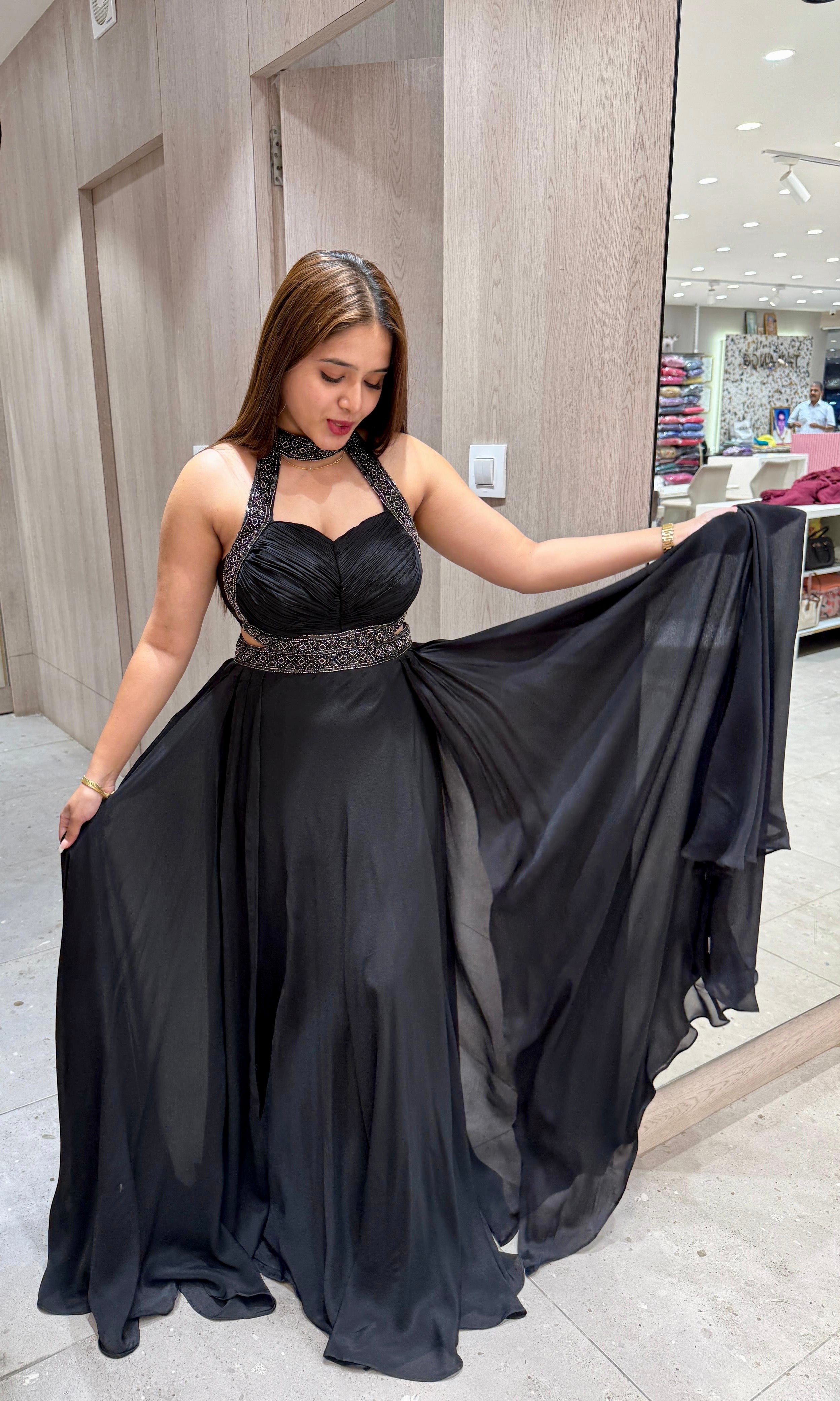 Black long dress