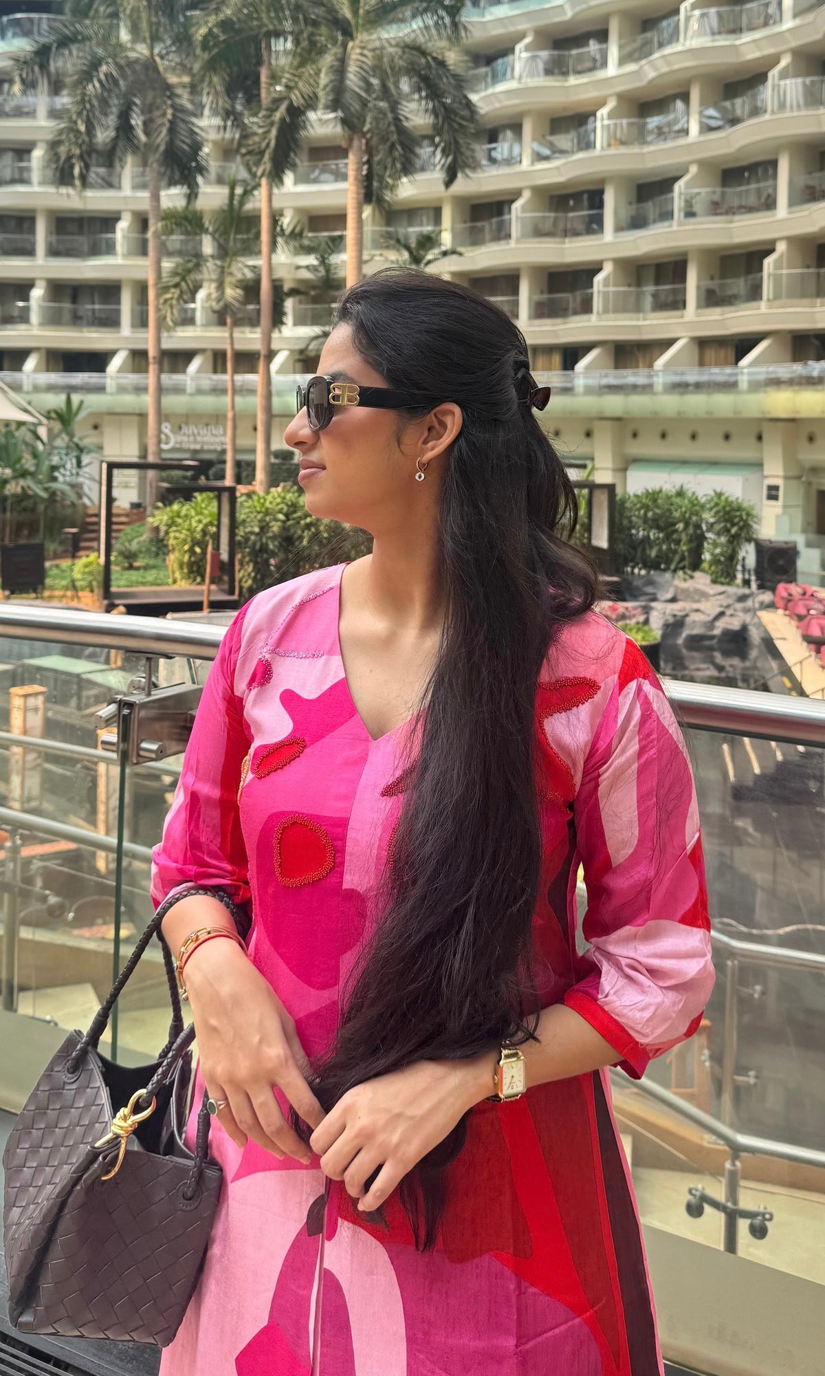 Pink FLORAL DRESS