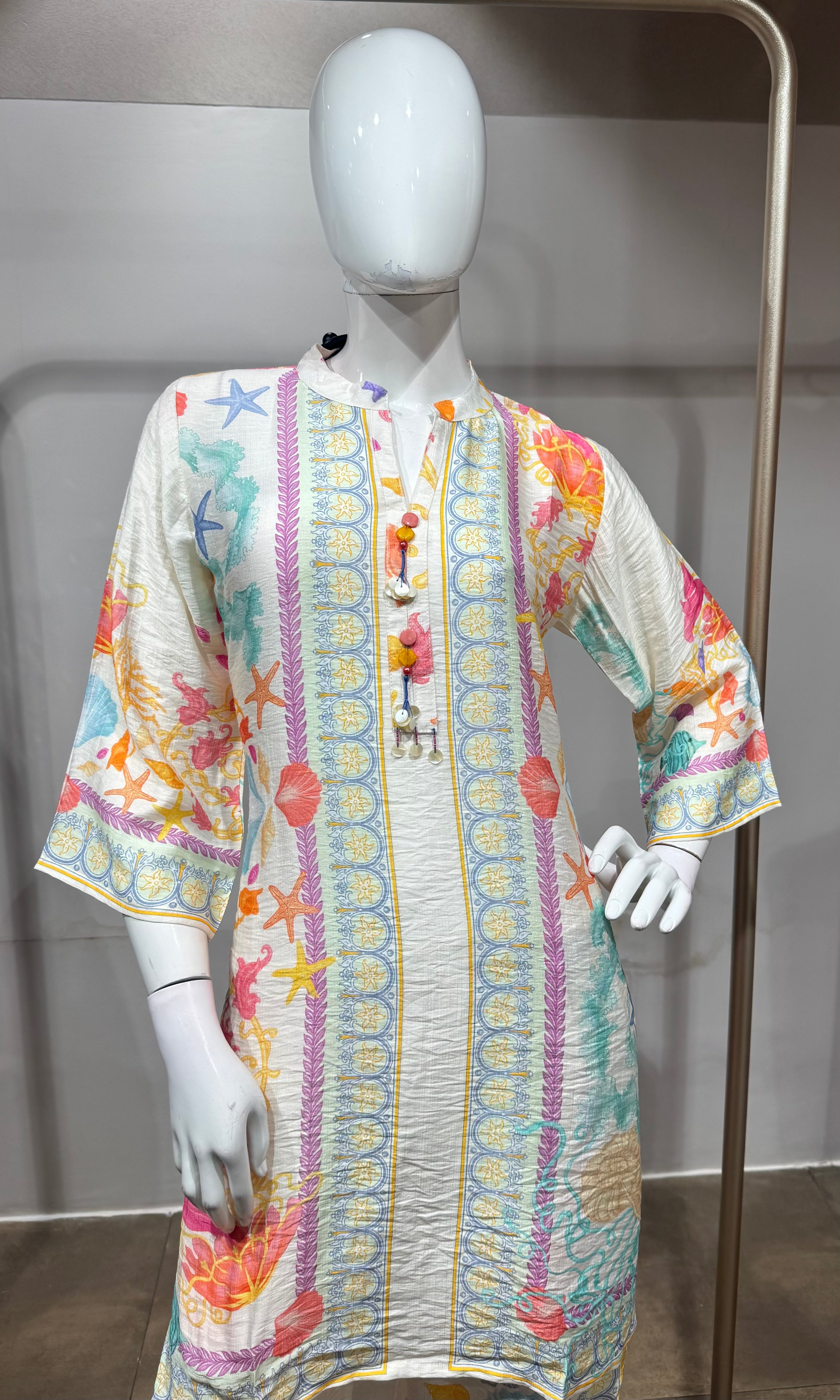 Multi Colour Printkari Cord Set