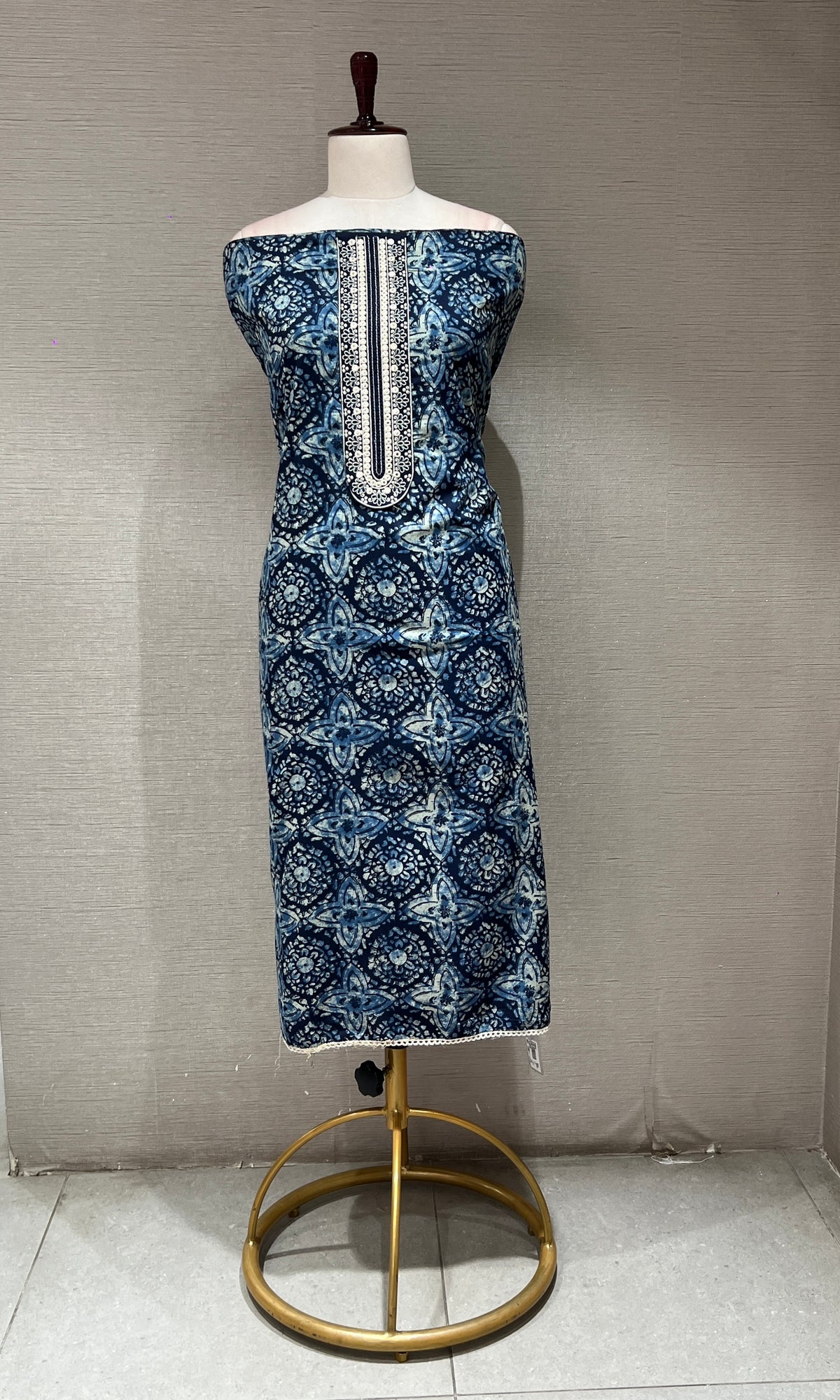 Blue dress material
