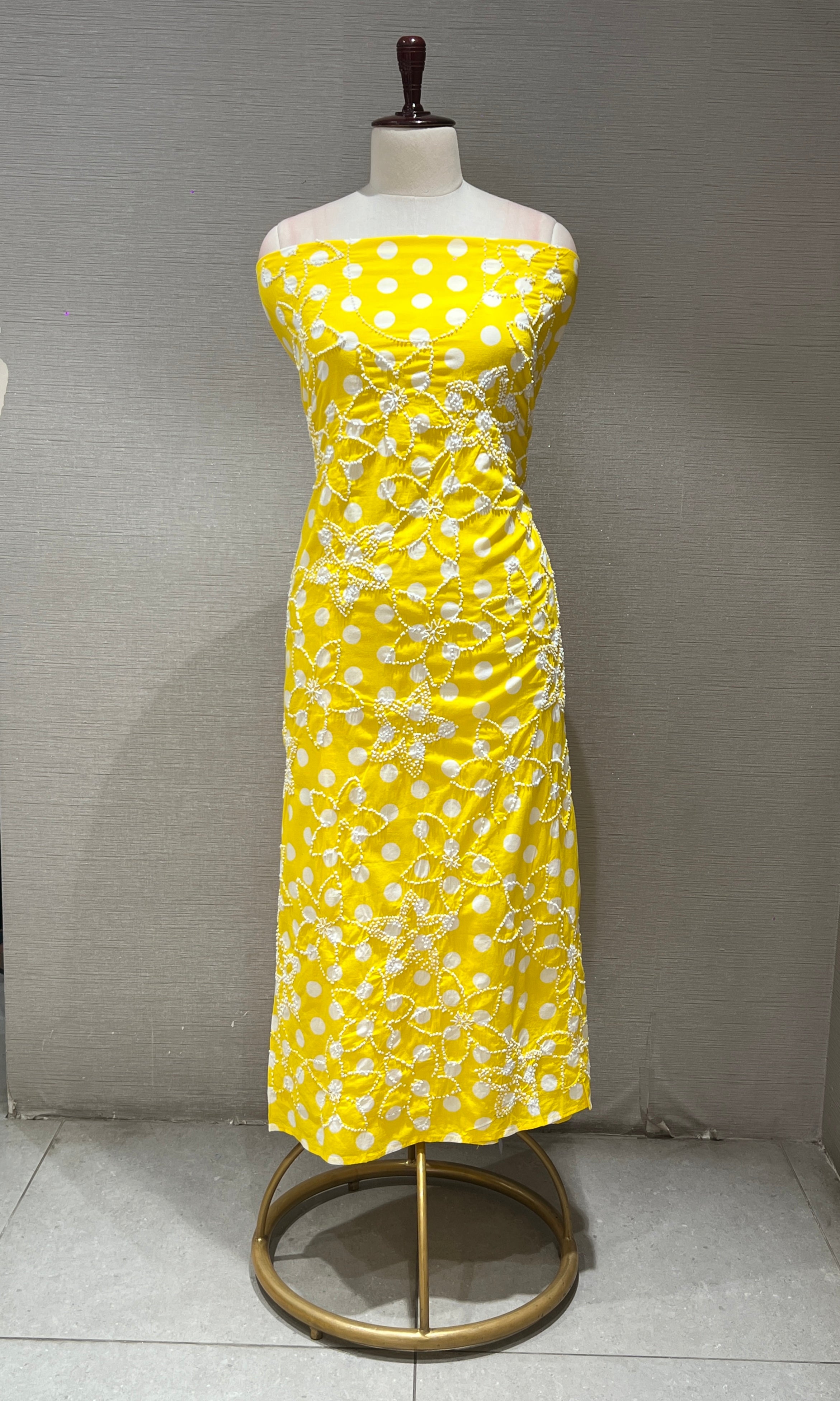 YELLOW dress material