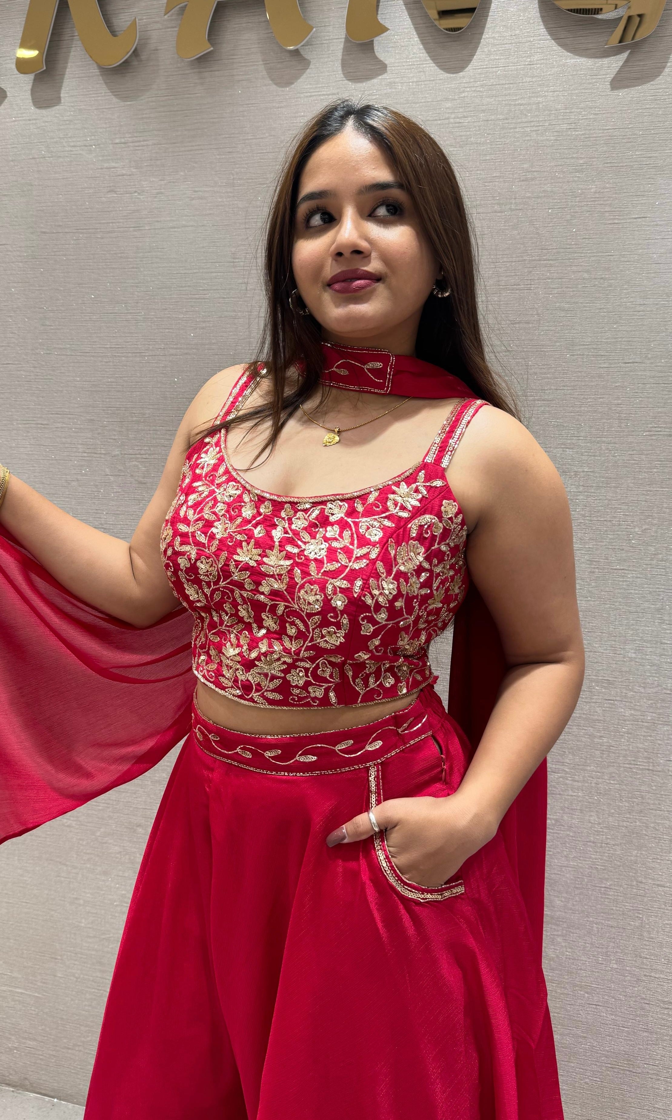 Rani pink palazzo set