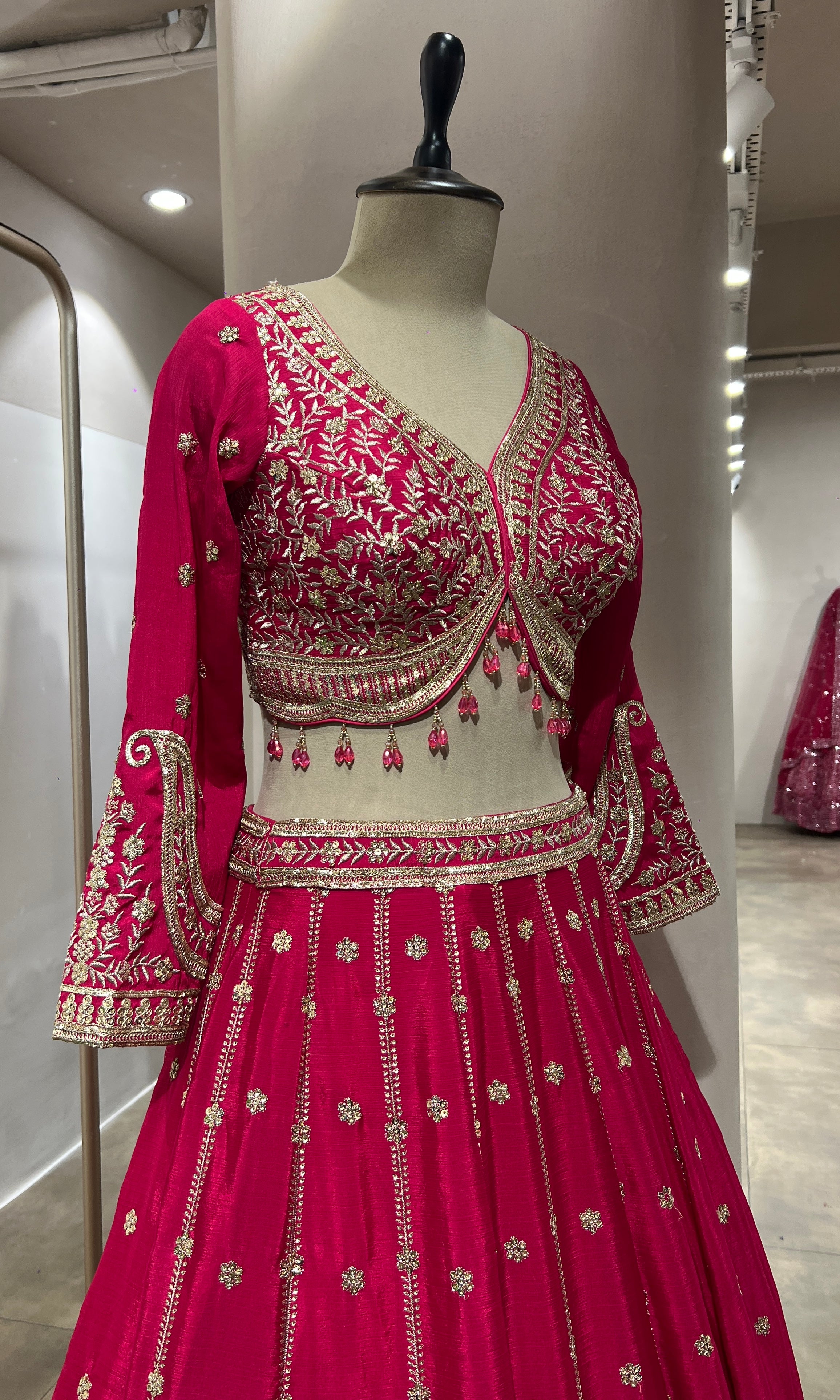 RANI GOLDEN ETHNIC LEHENGA