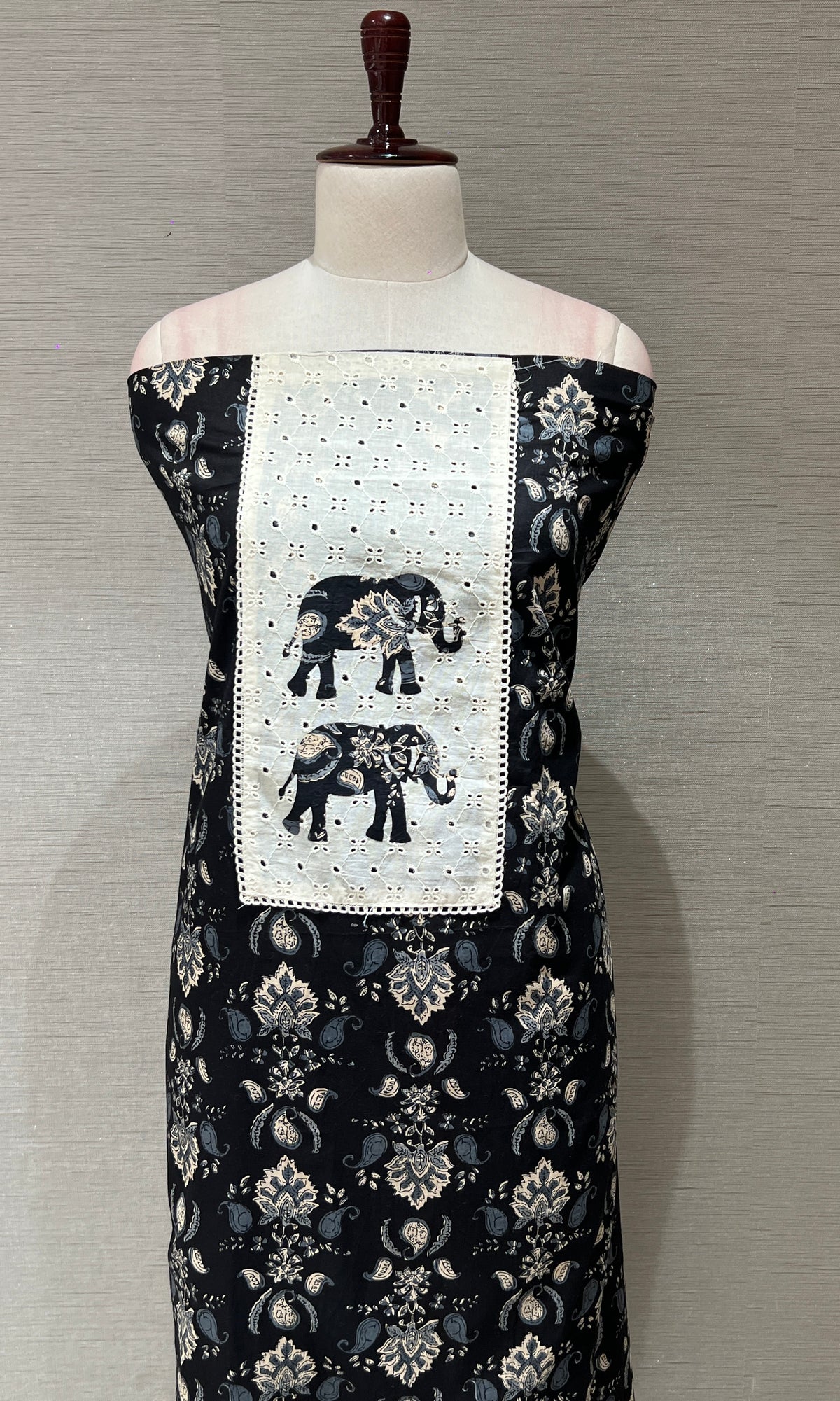 Black dress material