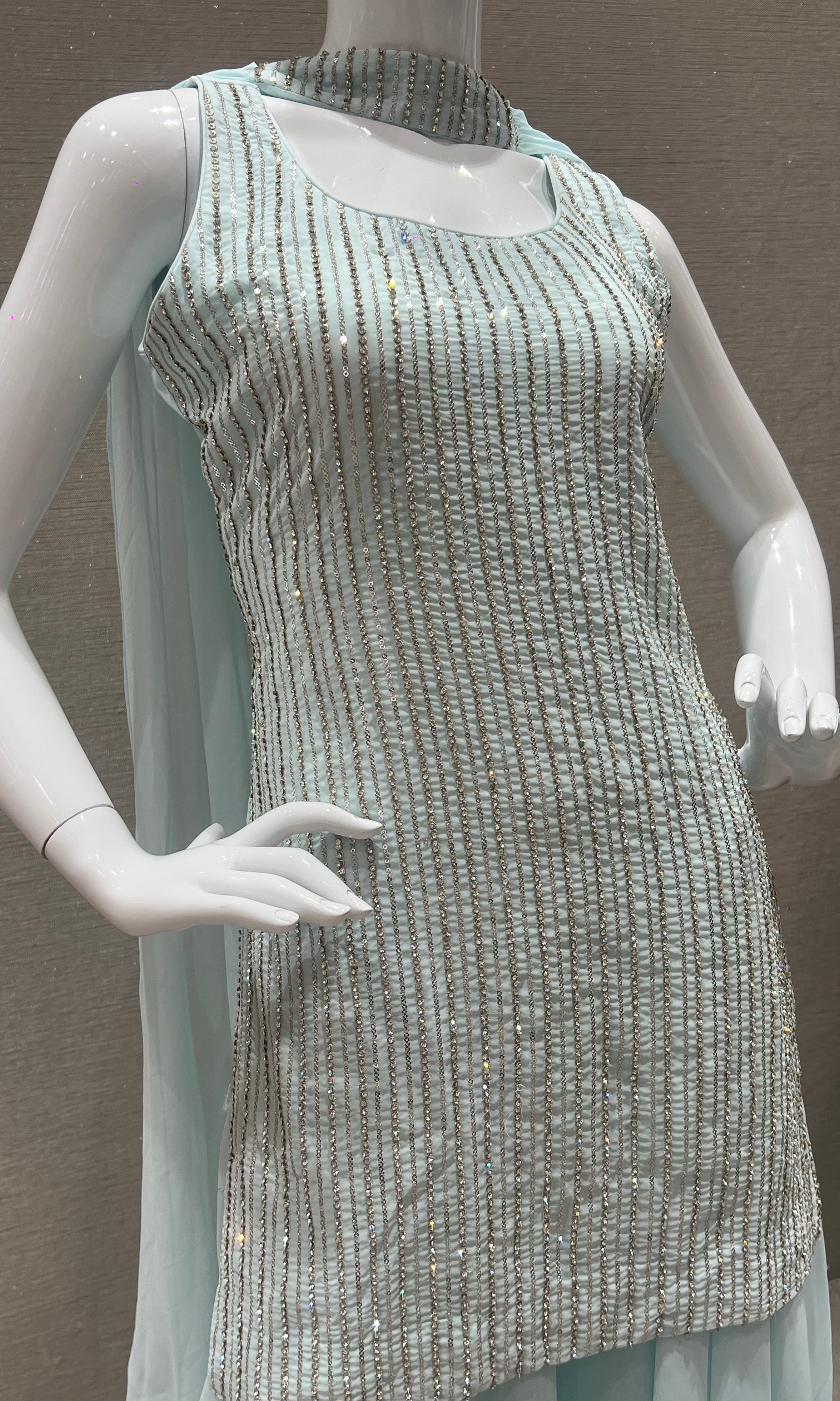 Sea Green palazzo set