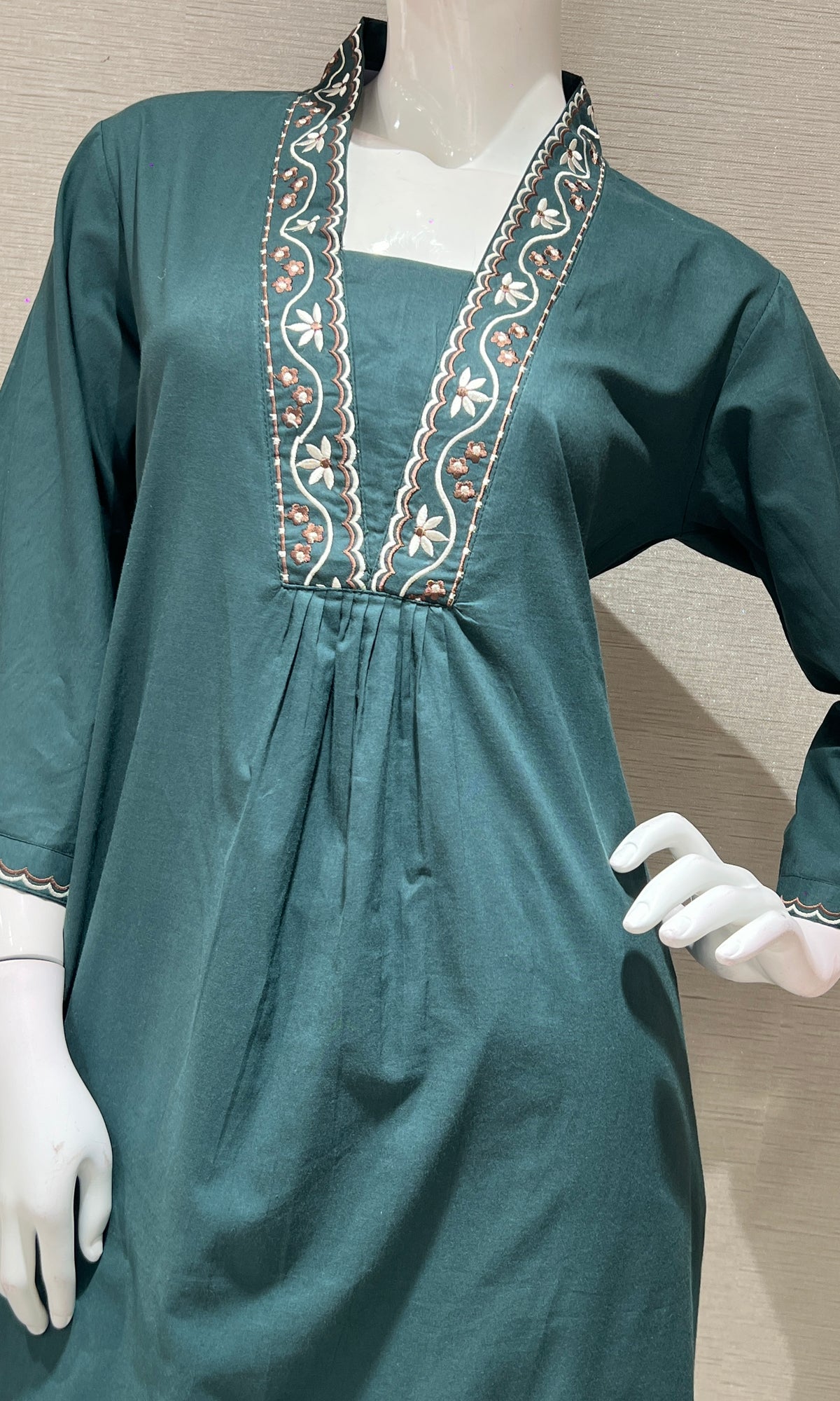 Green A LINE kurta set