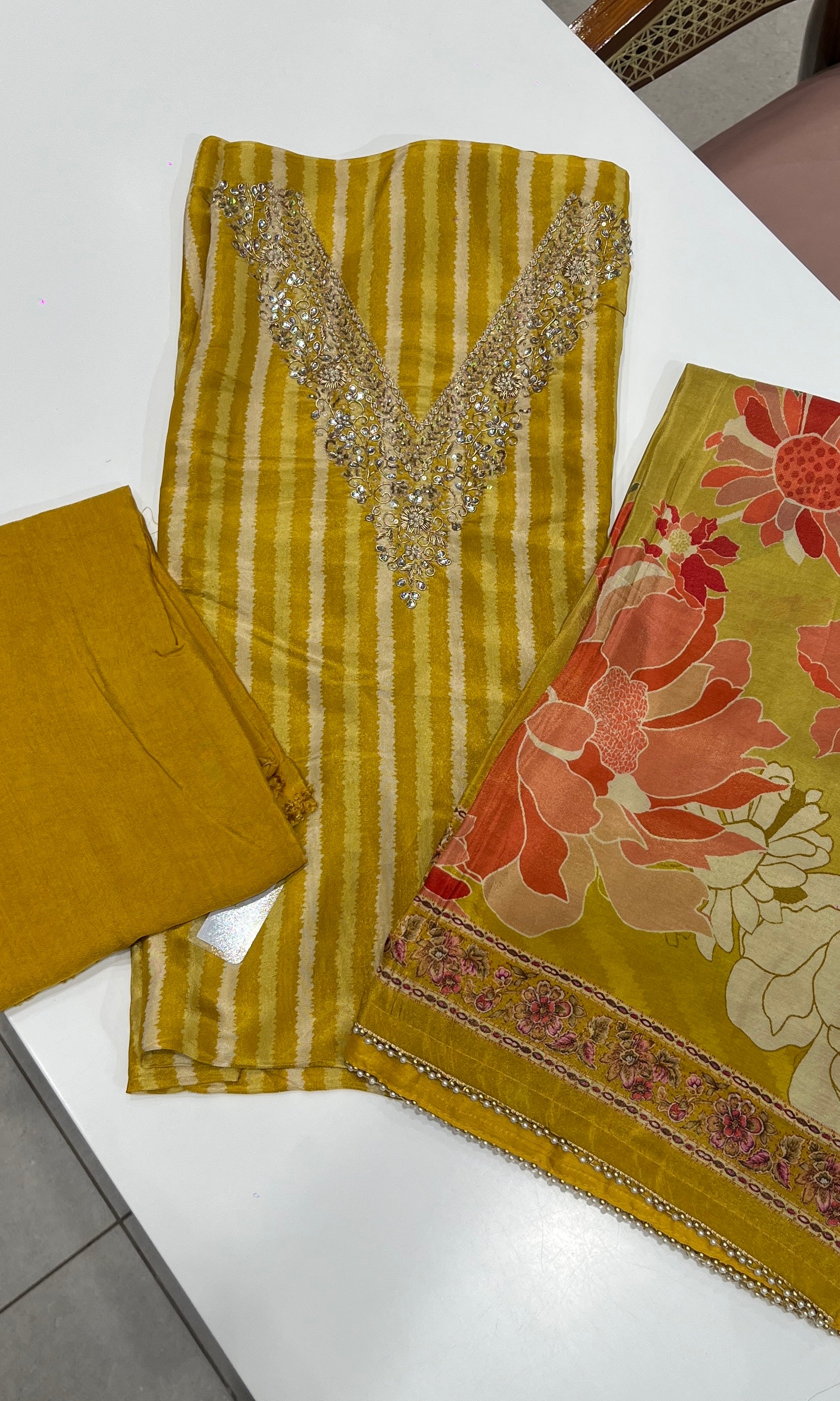 mustard yellow dress material Mustard yellow dress material