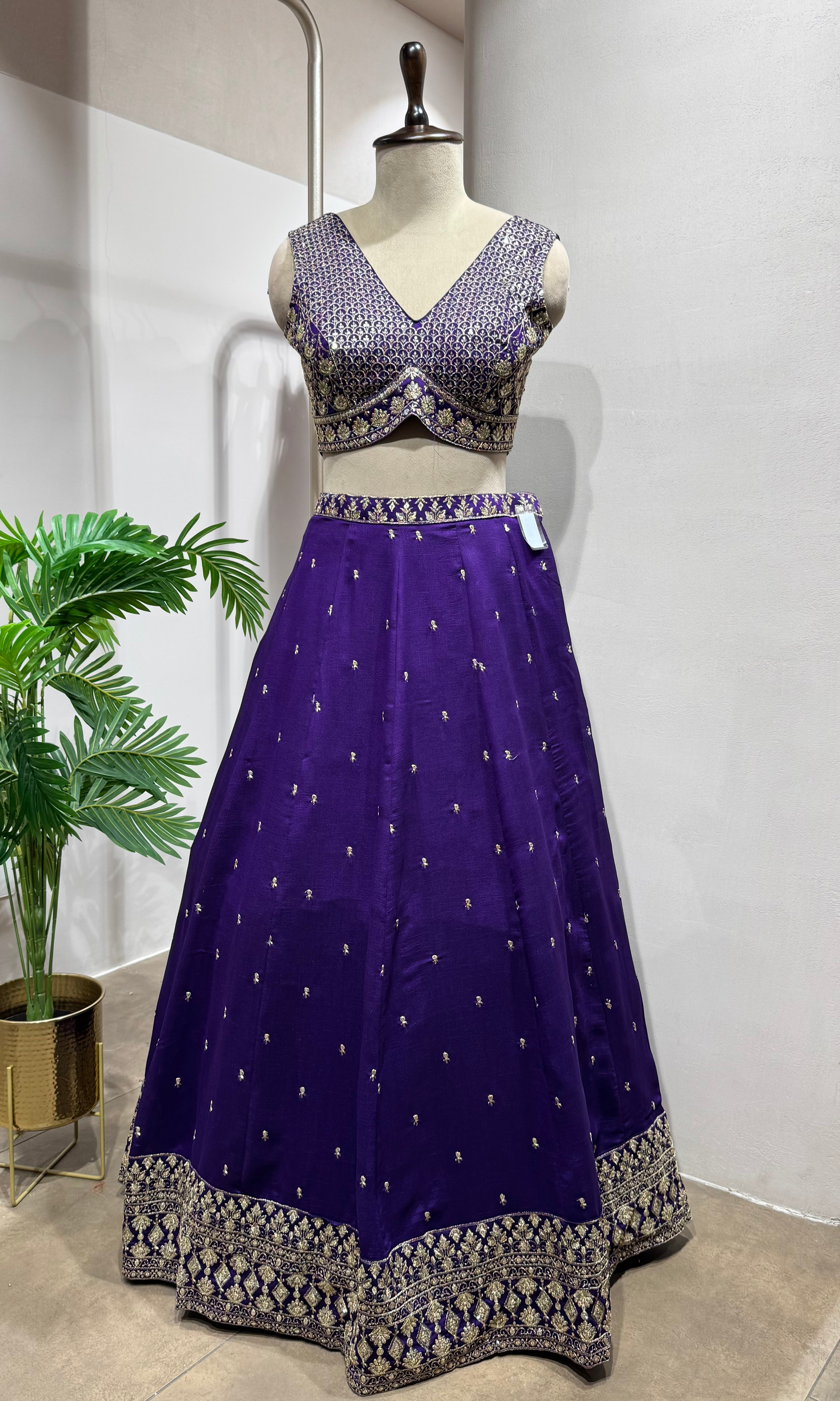 Purple elegant Lehenga choli