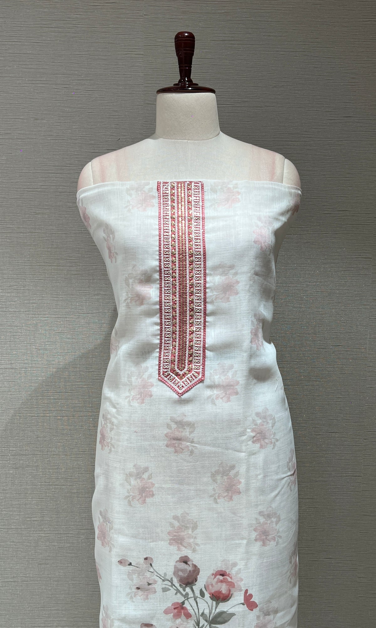 LIGHT PINK DRESS MATERIAL