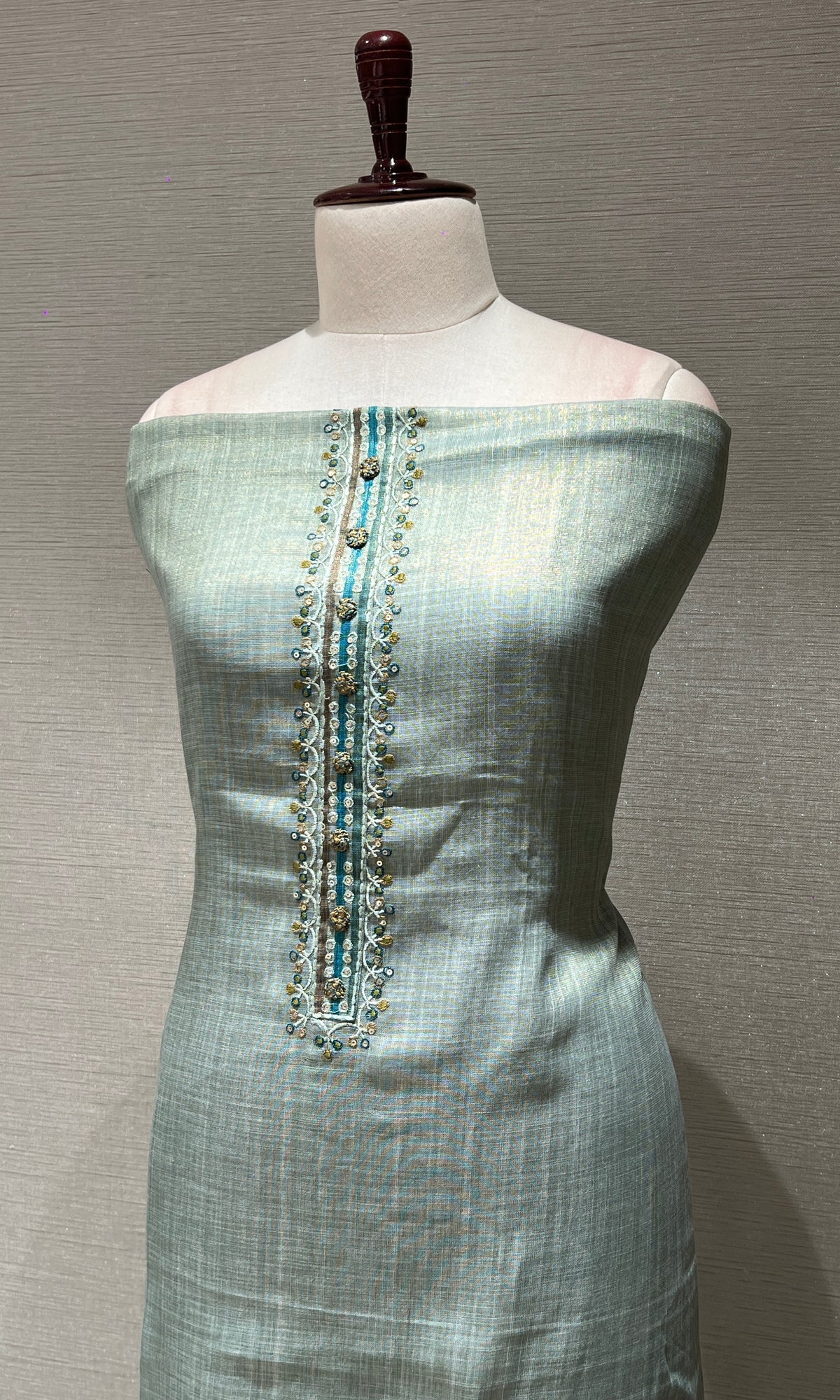Blue dress material