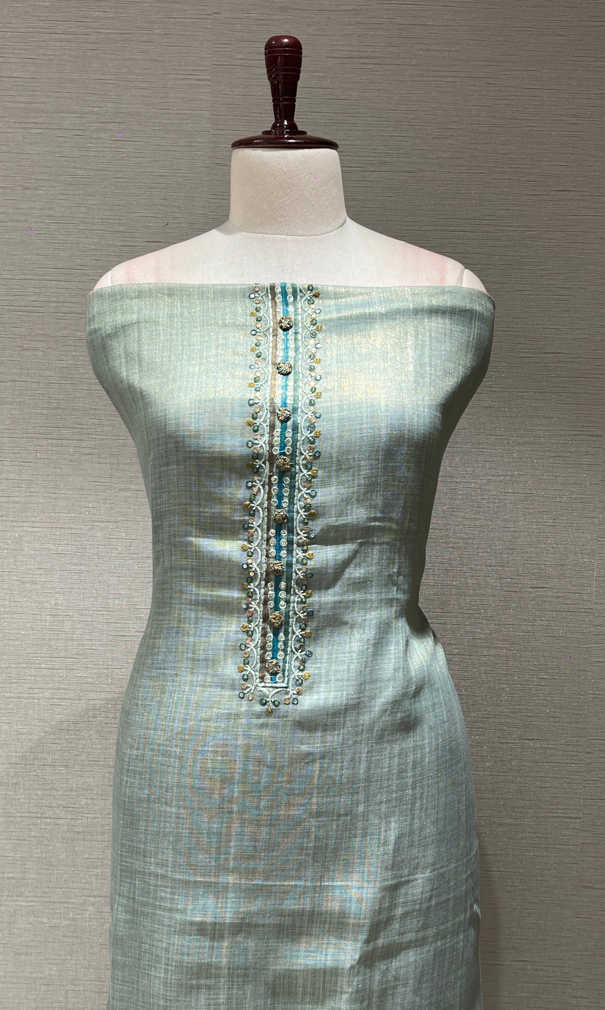 Blue dress material