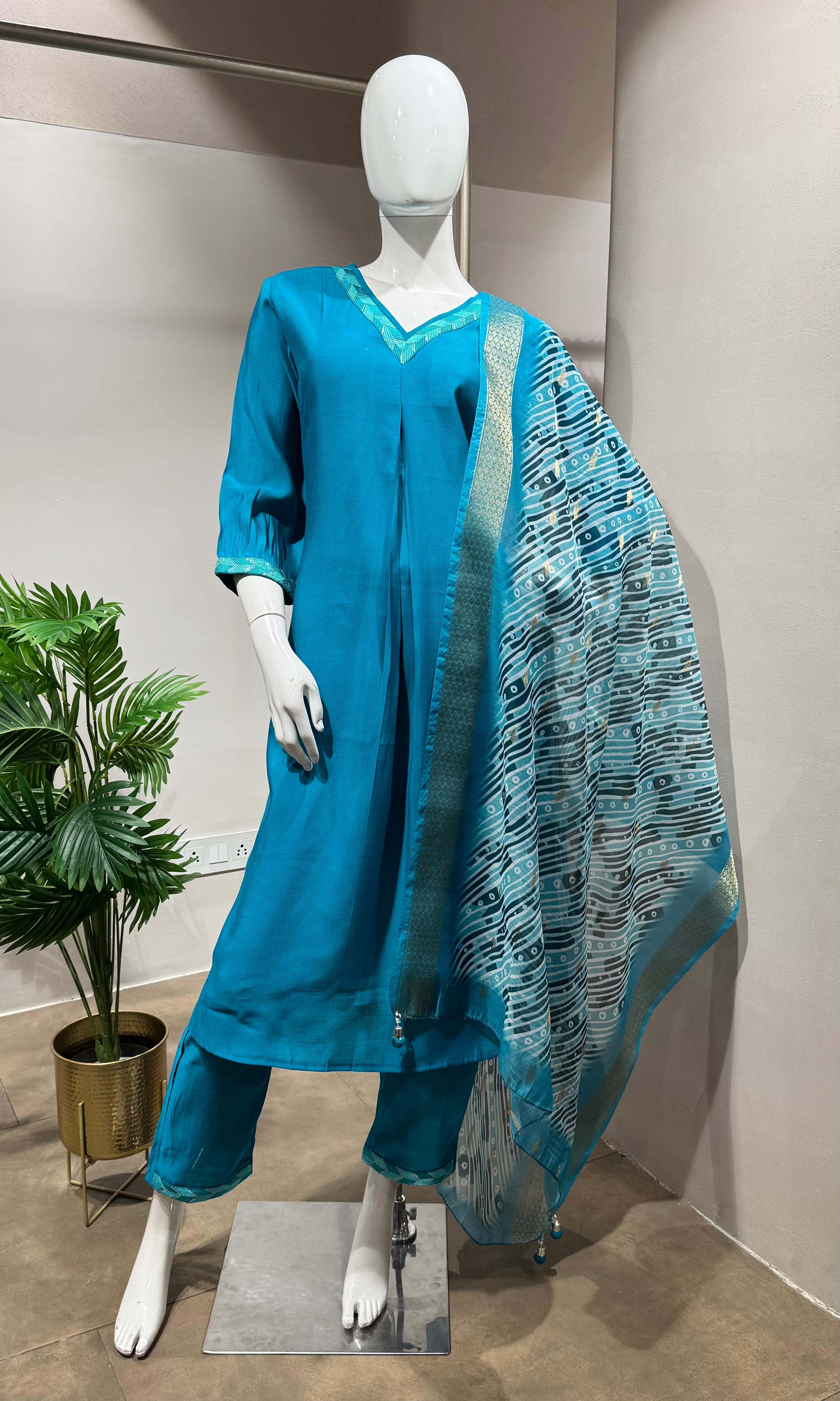 Rama Blue ETHNIC Kurta Set