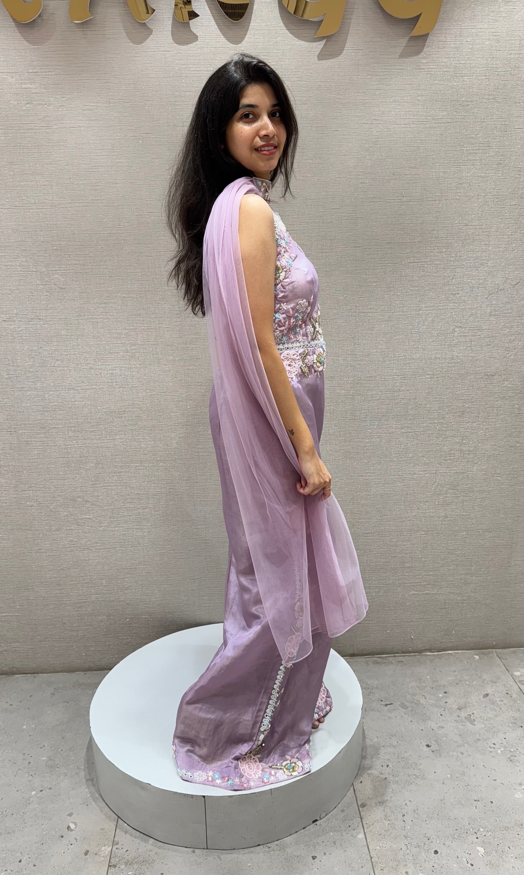 Lilac Embellished Jumpsuit