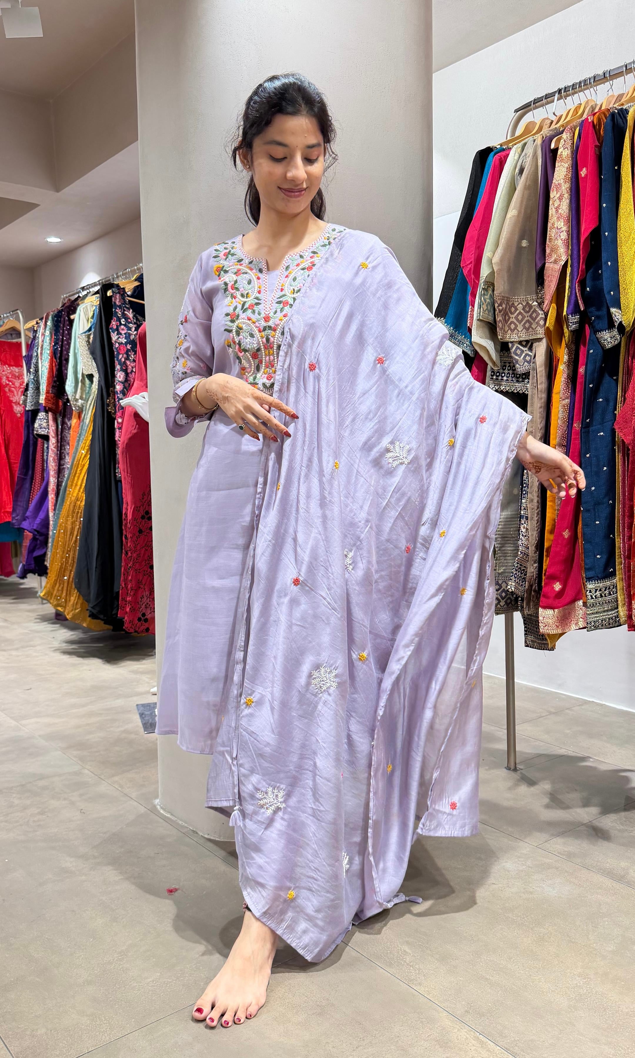 Light purple ELEGANT kurta set