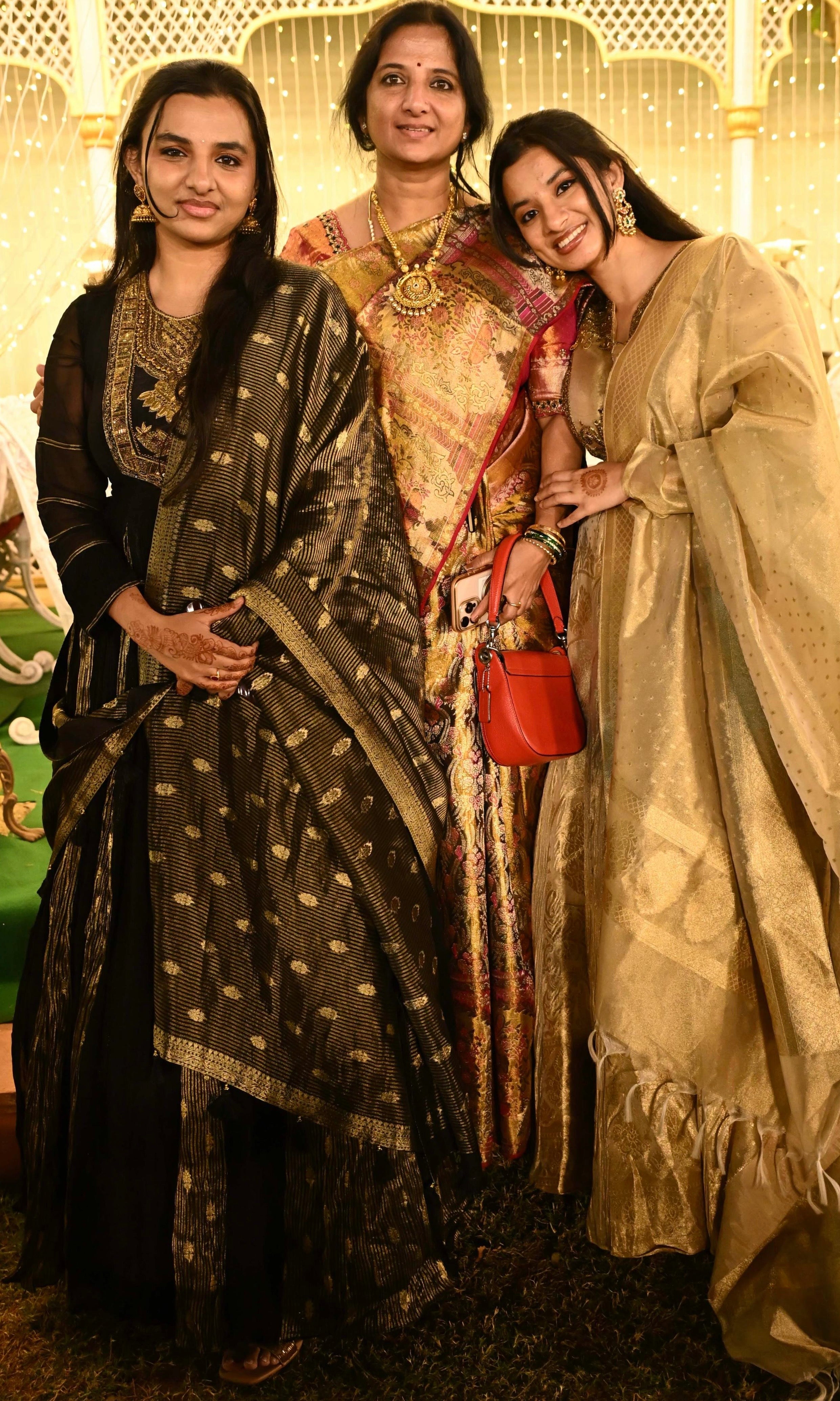 Black GOLDEN ANARKALI