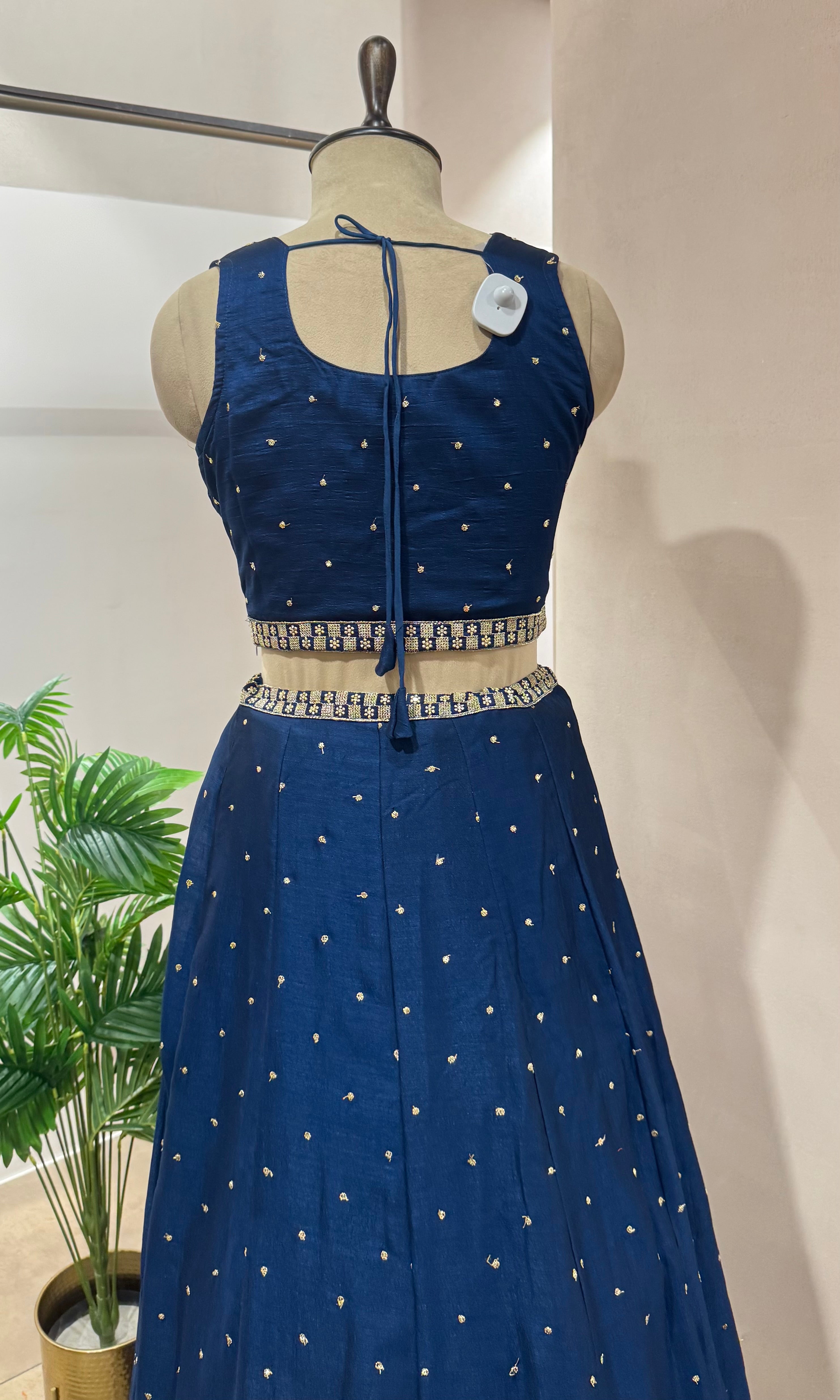 Blue INTRICATE EMBROIDERED lehenga