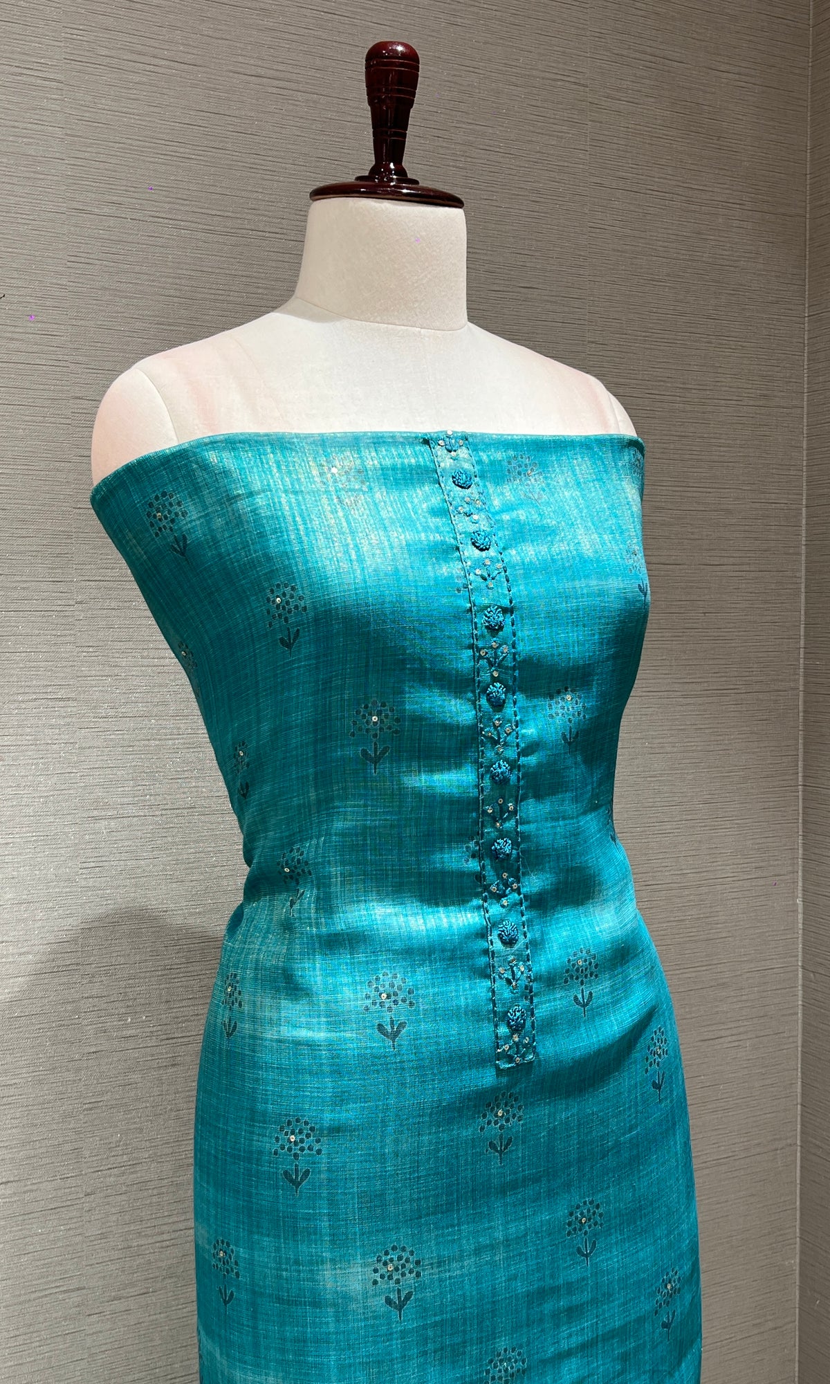 Blue dress material