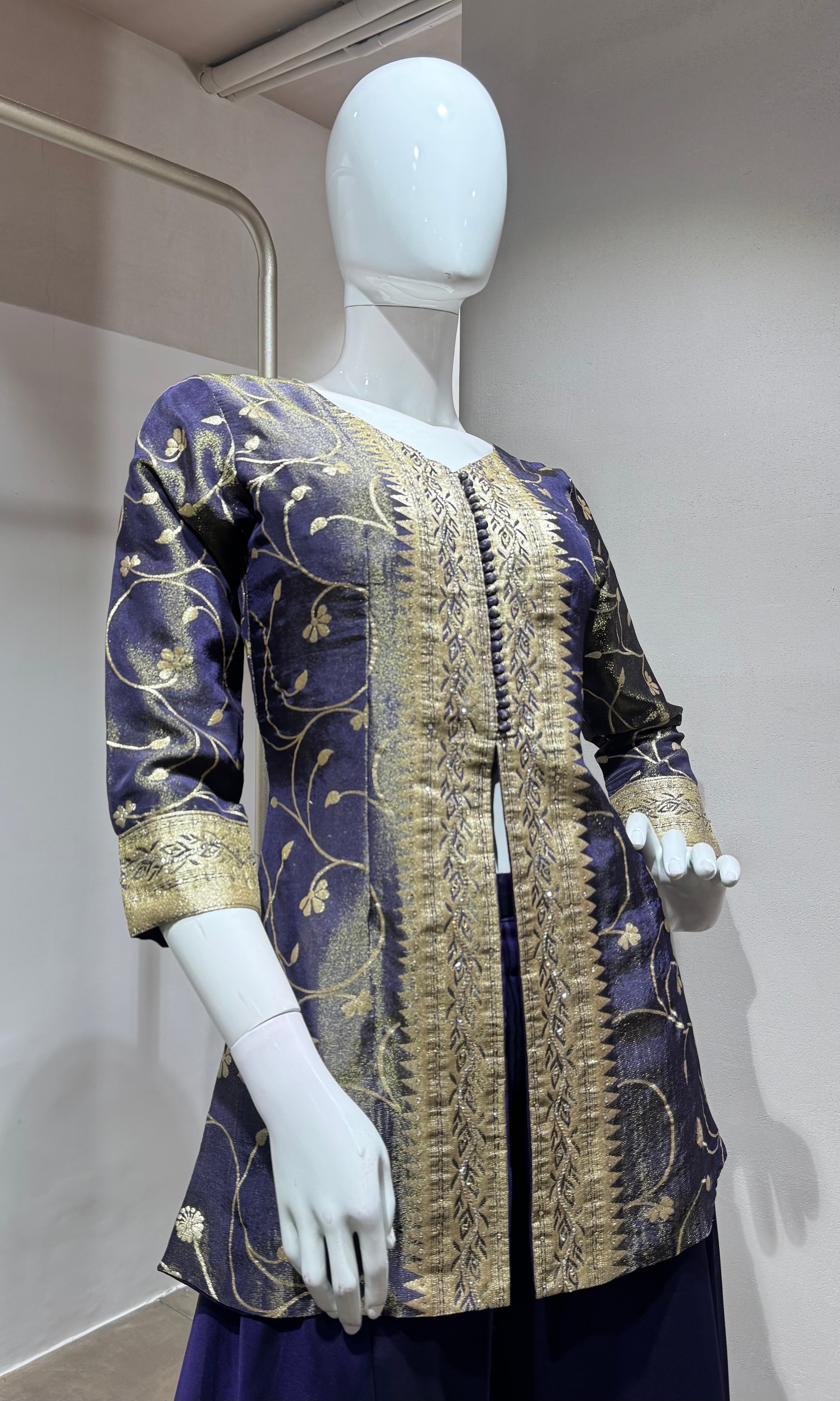 Purple elegant palazoo set