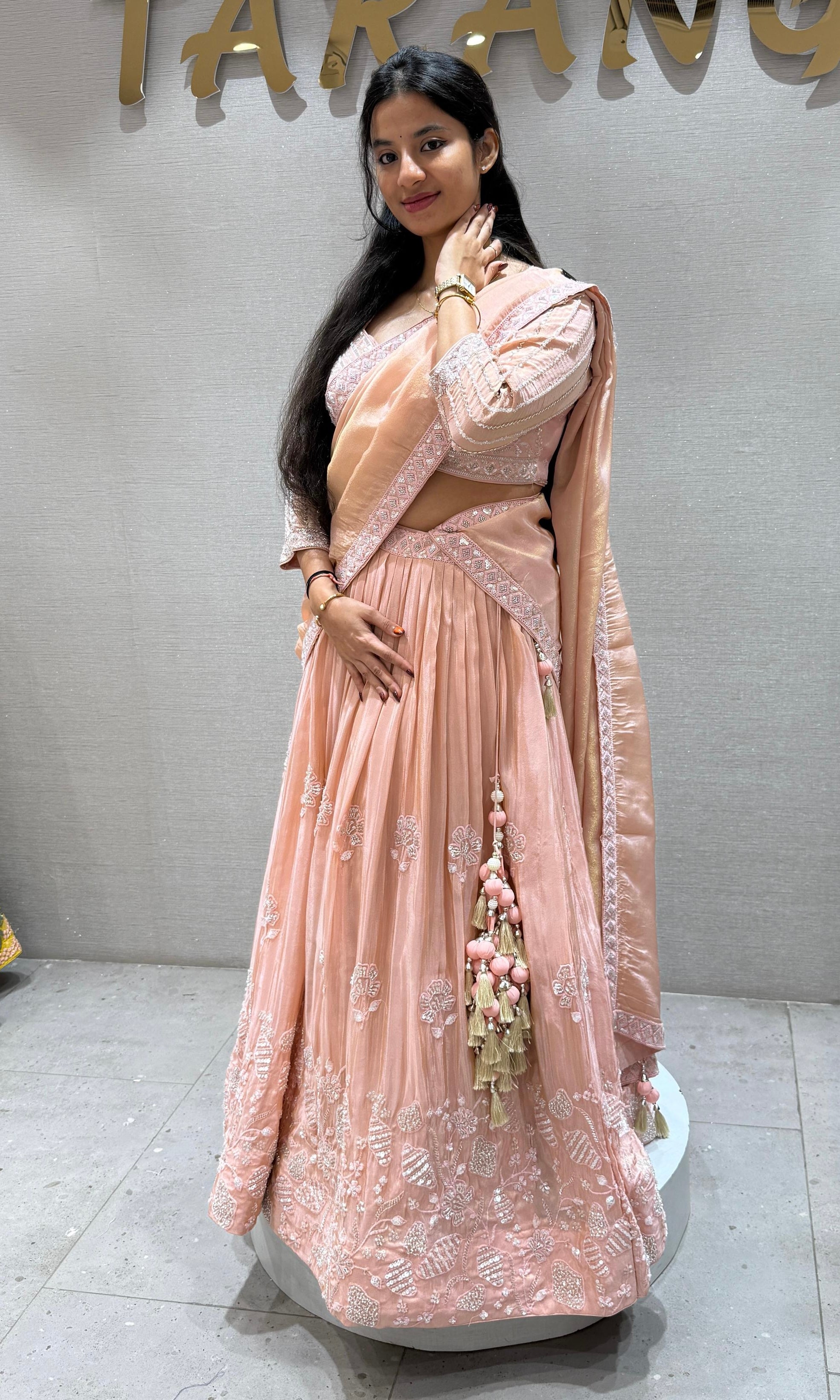 Peach Lehenga