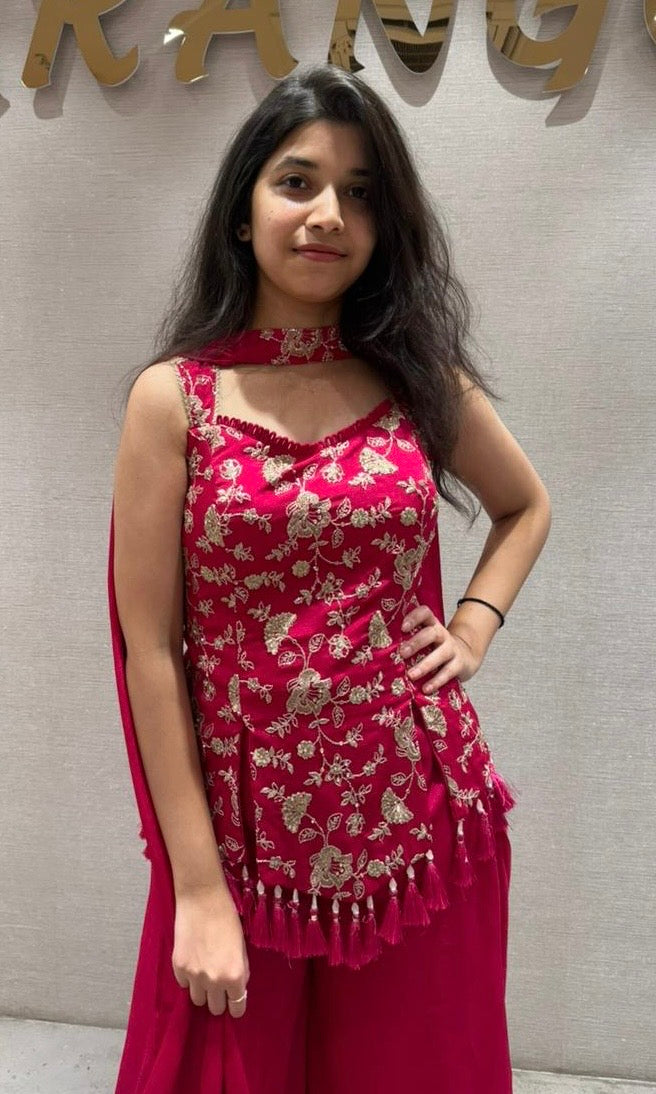 Fuschia Fiesta Palazzo Set