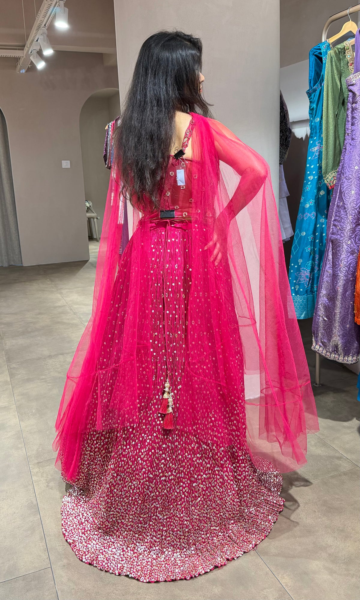 Pink EMBELLISHED LEHENGA