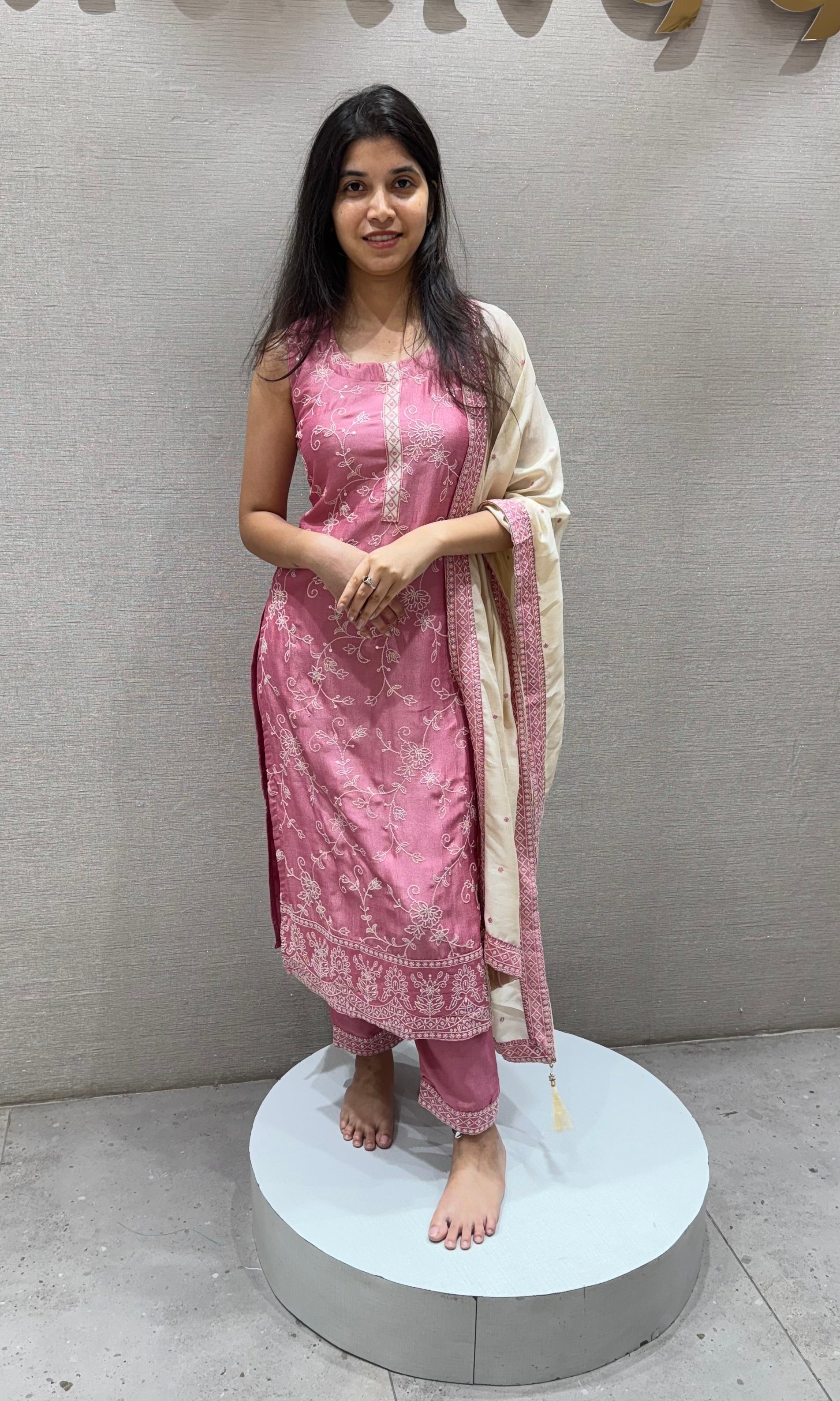 ROSE pink kurta set