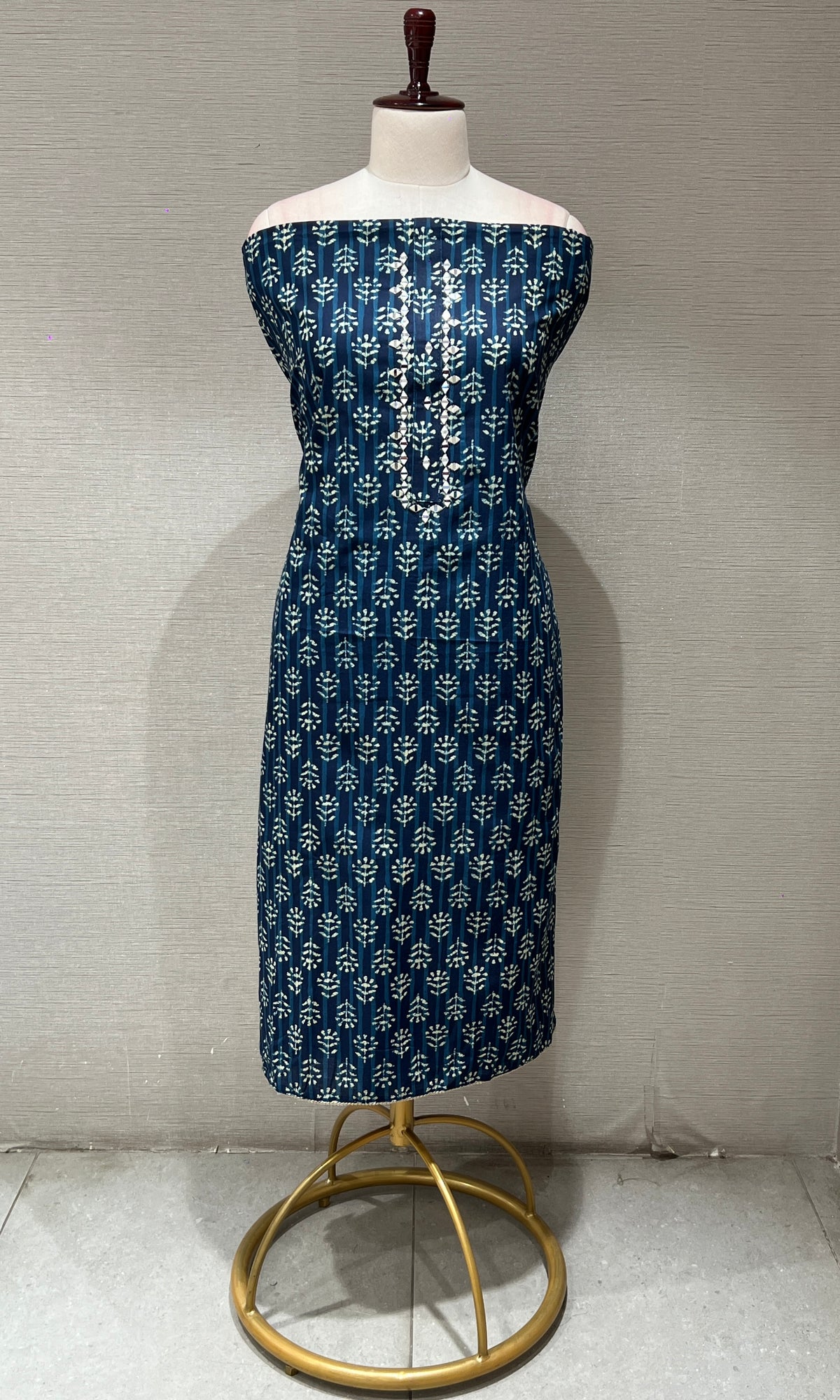 Navya blue dress material