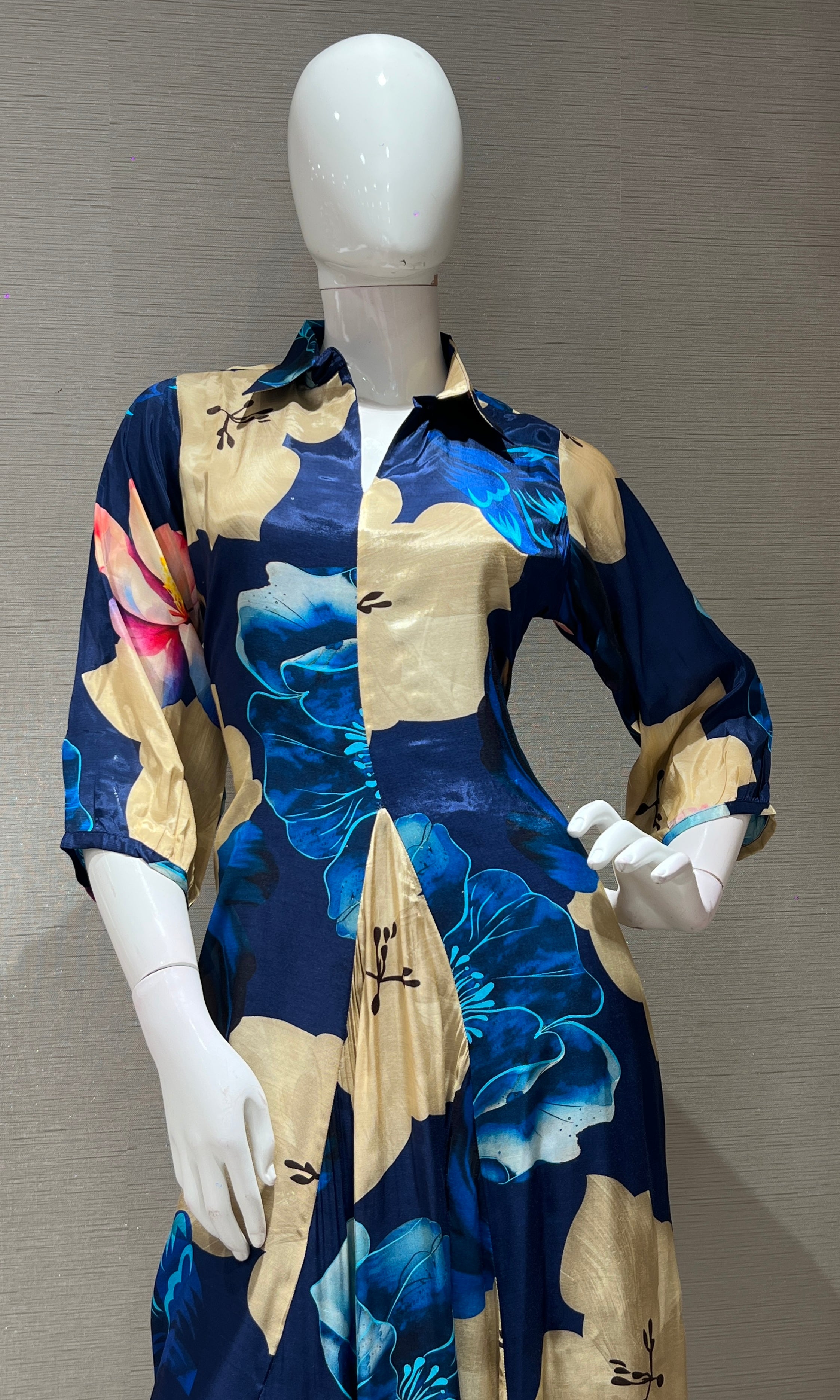 Blue FLORAL DRESS