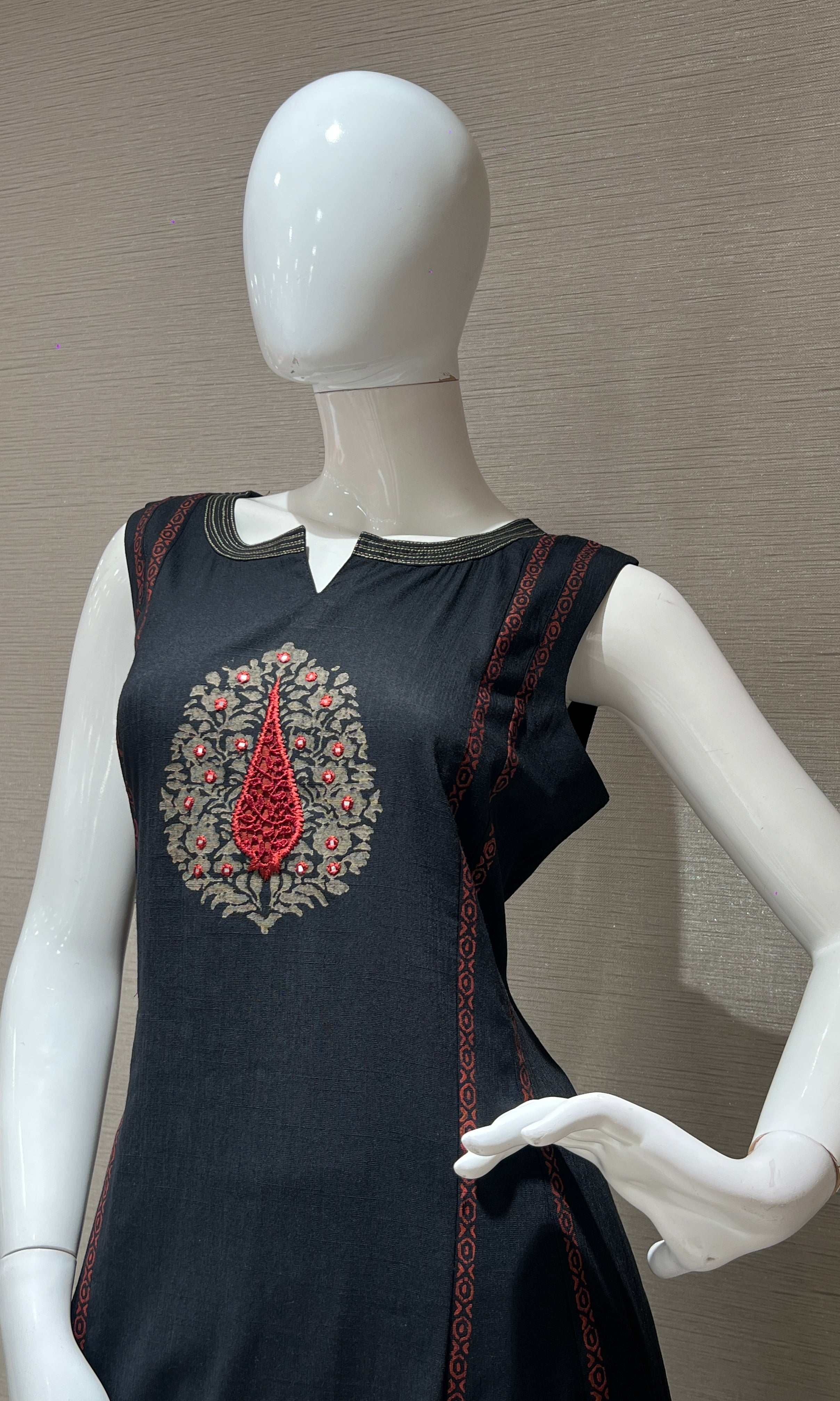 Black Kurti top with bottom