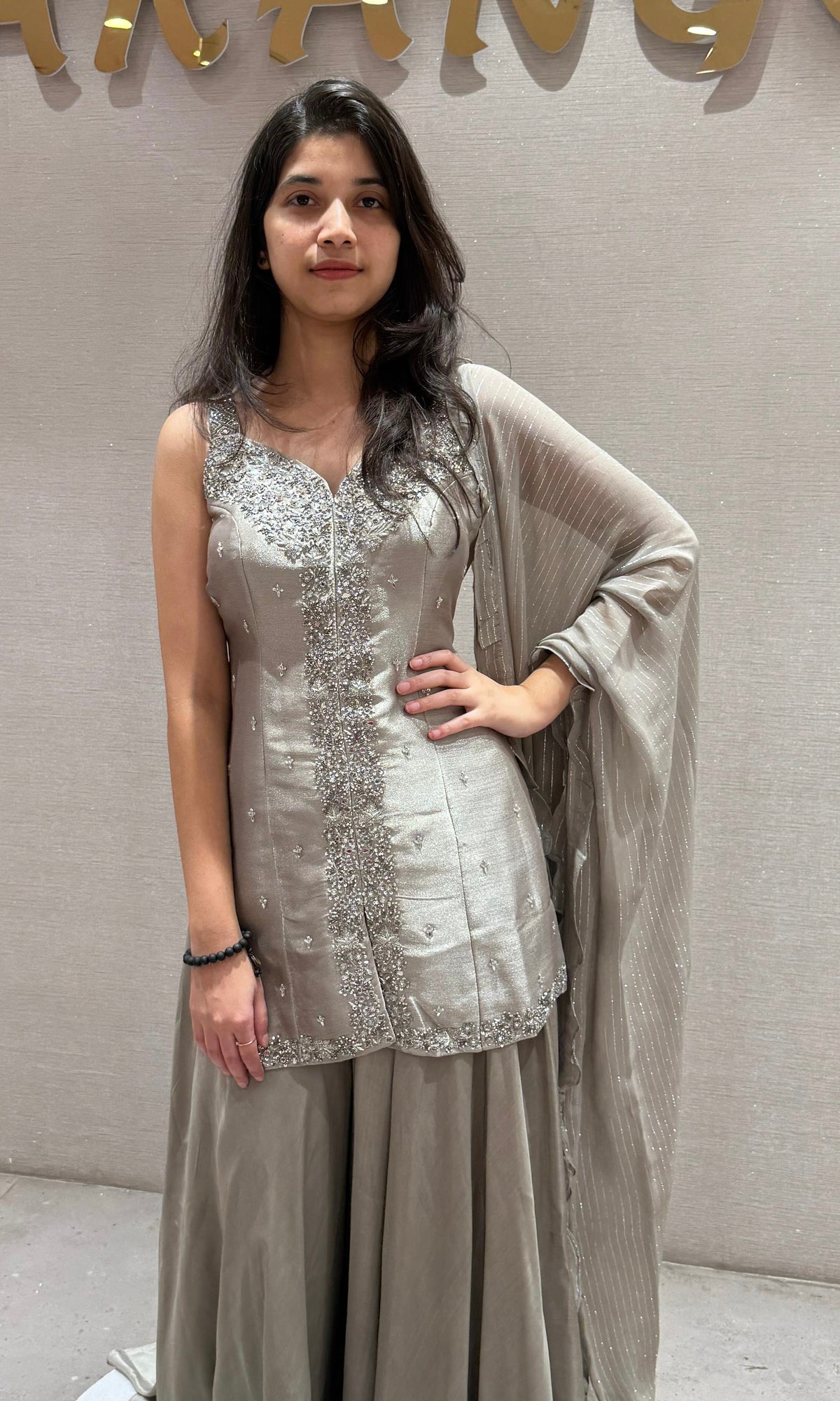 Grey palazzo
