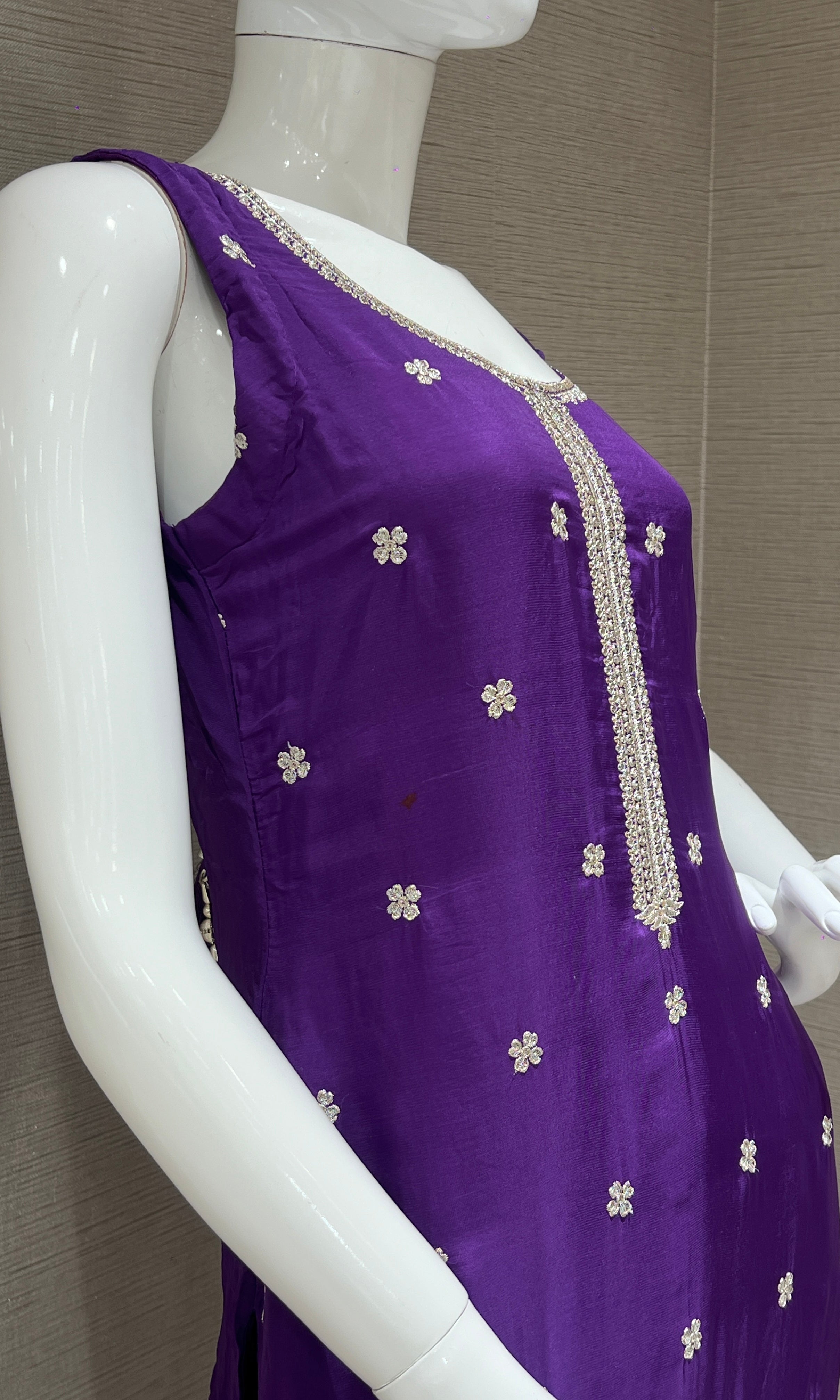 Purple kurta set