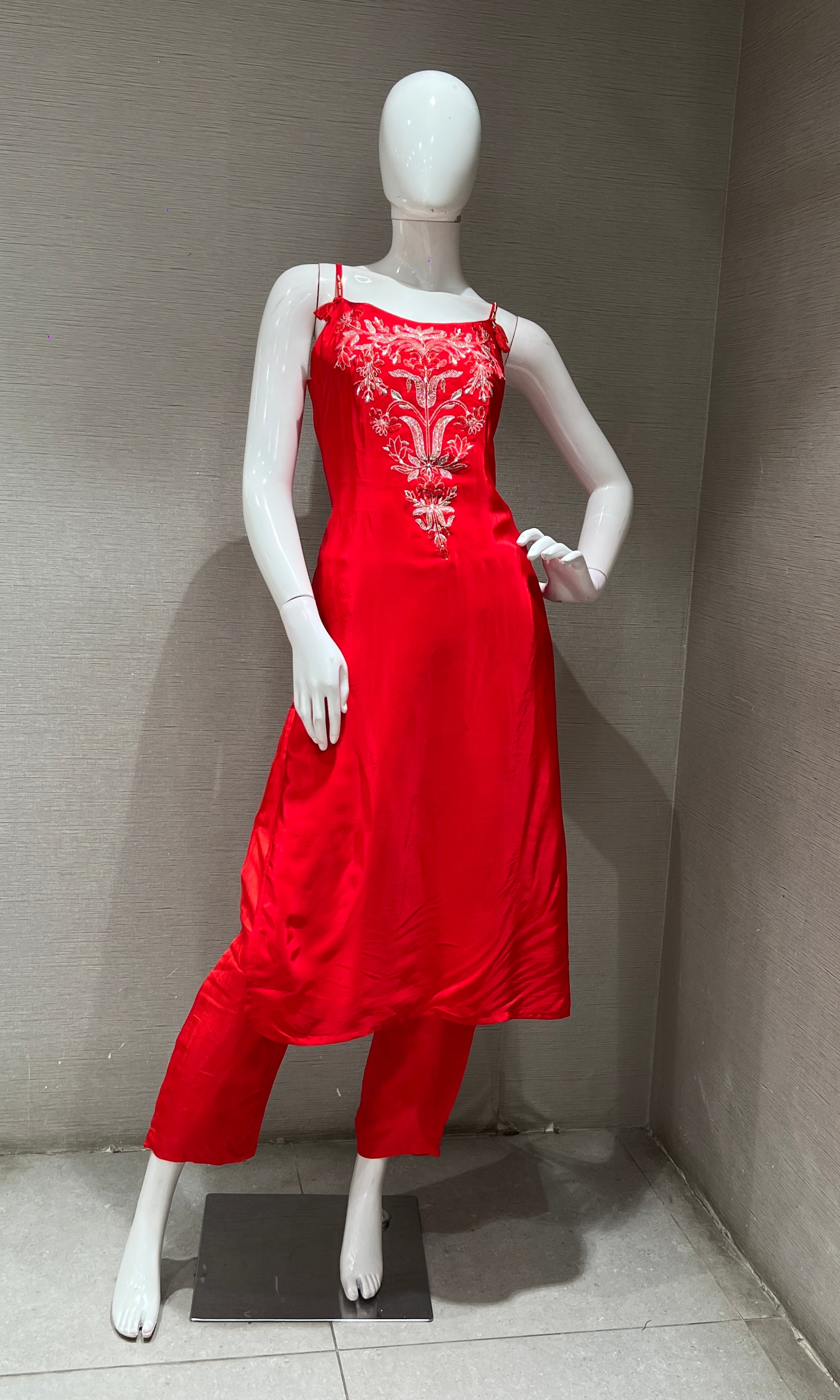 CHILLI RED GEORGETTE SALWAR SUIT