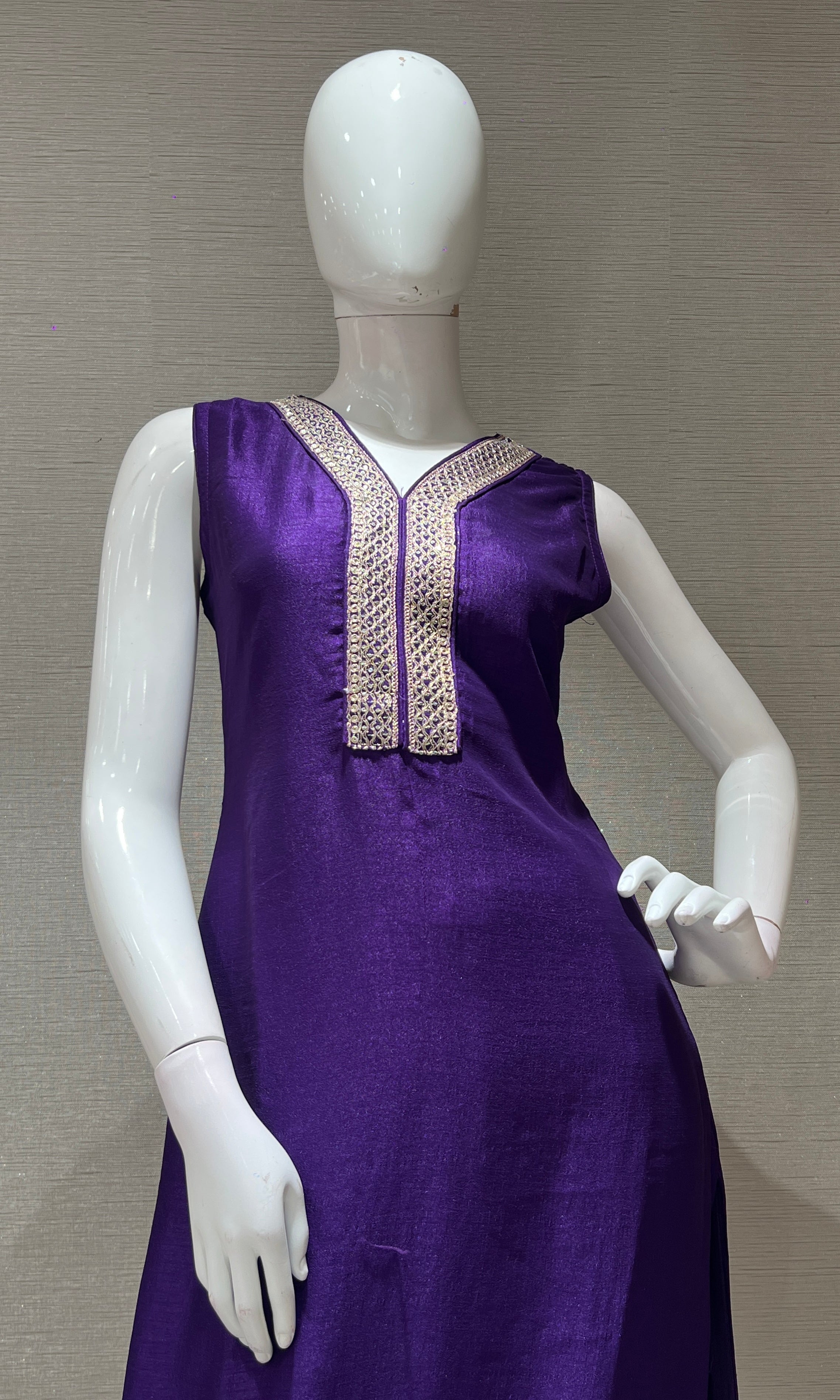 Purple kurta set