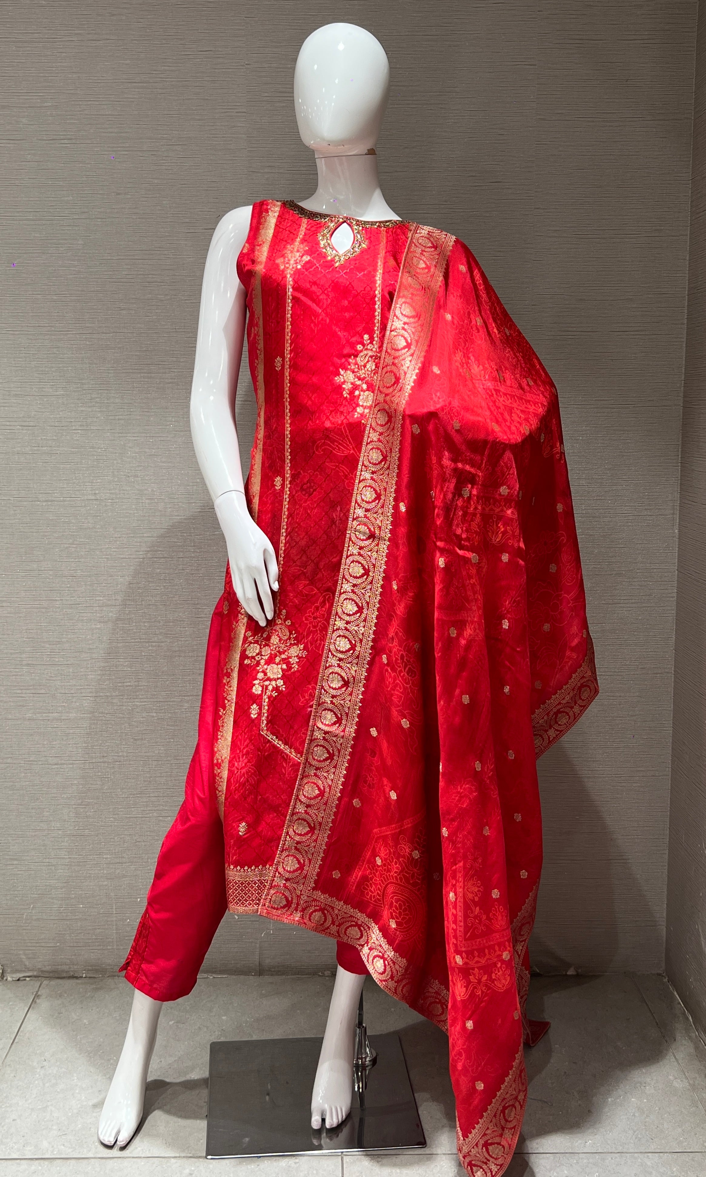 Rani pink kurta set
