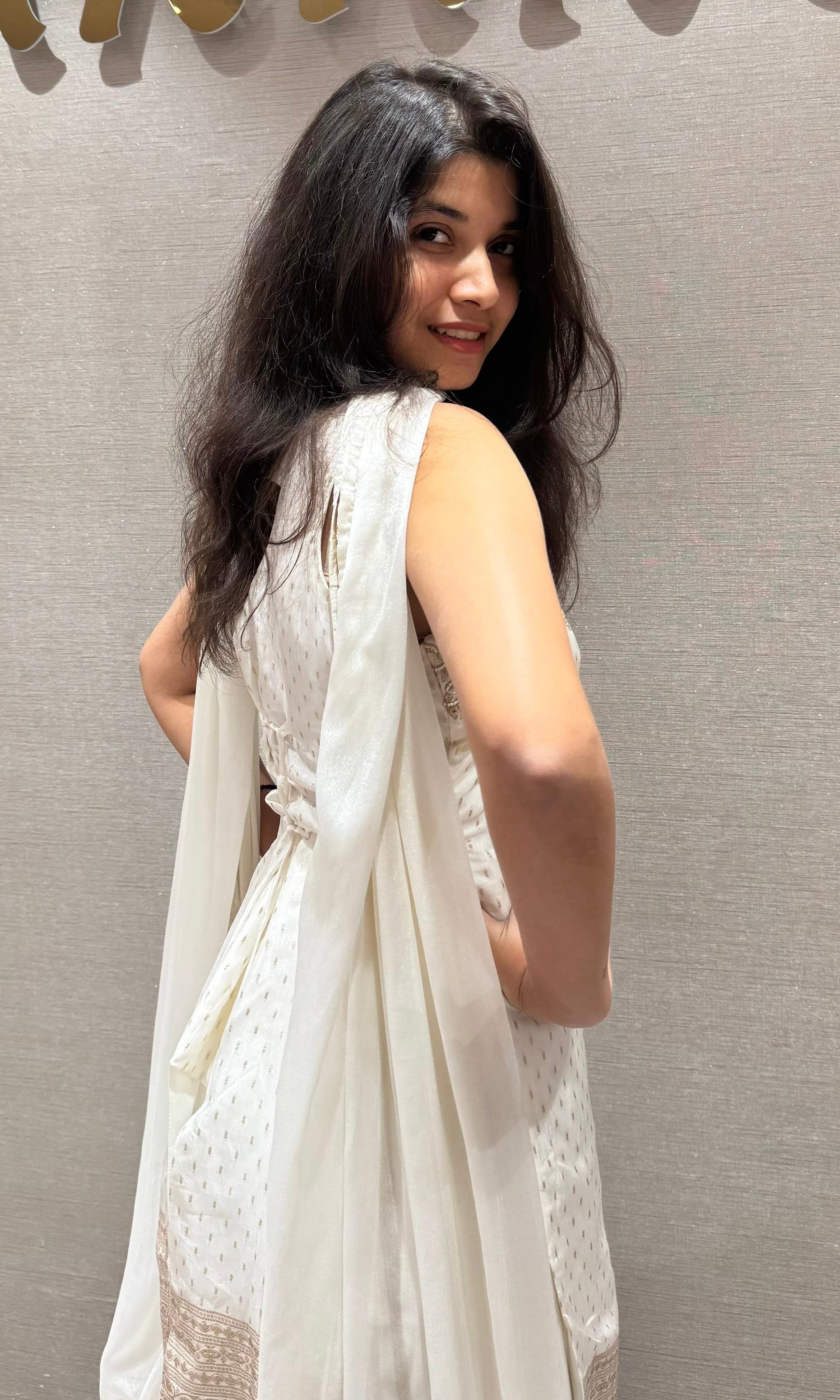 Ivory & Gold Elegance Sharara Set