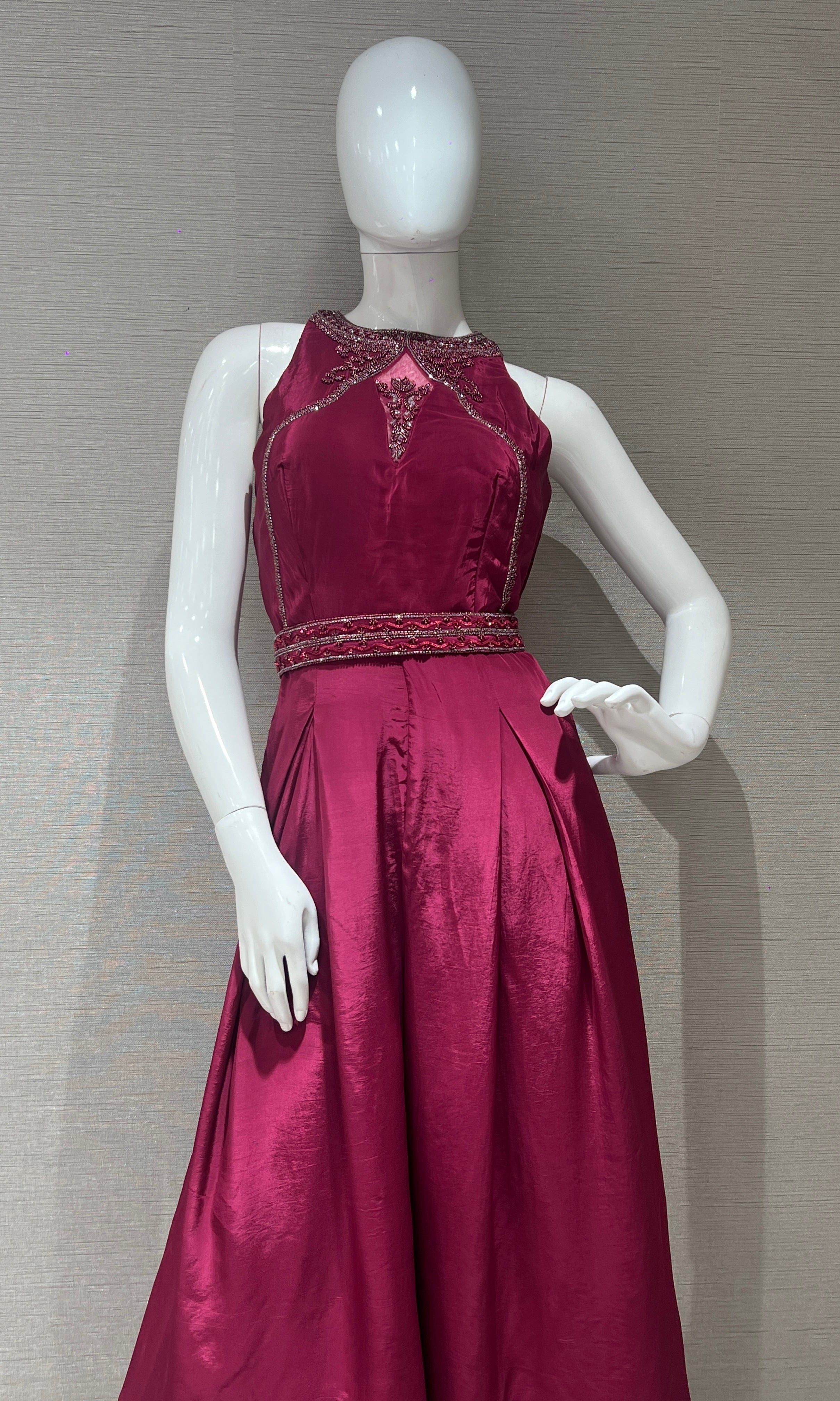 Pink jumpsuit dress