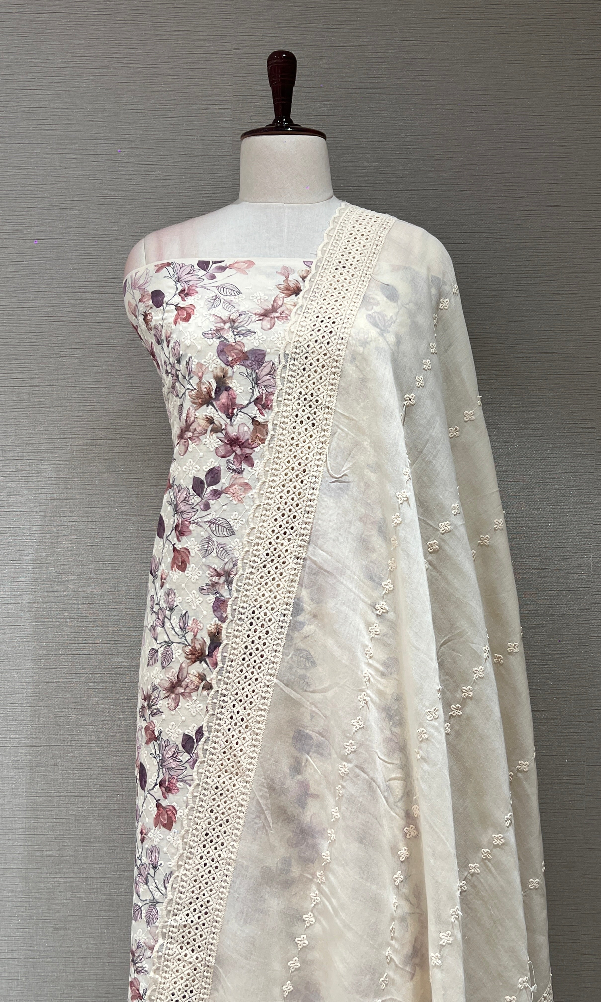Purple dress material