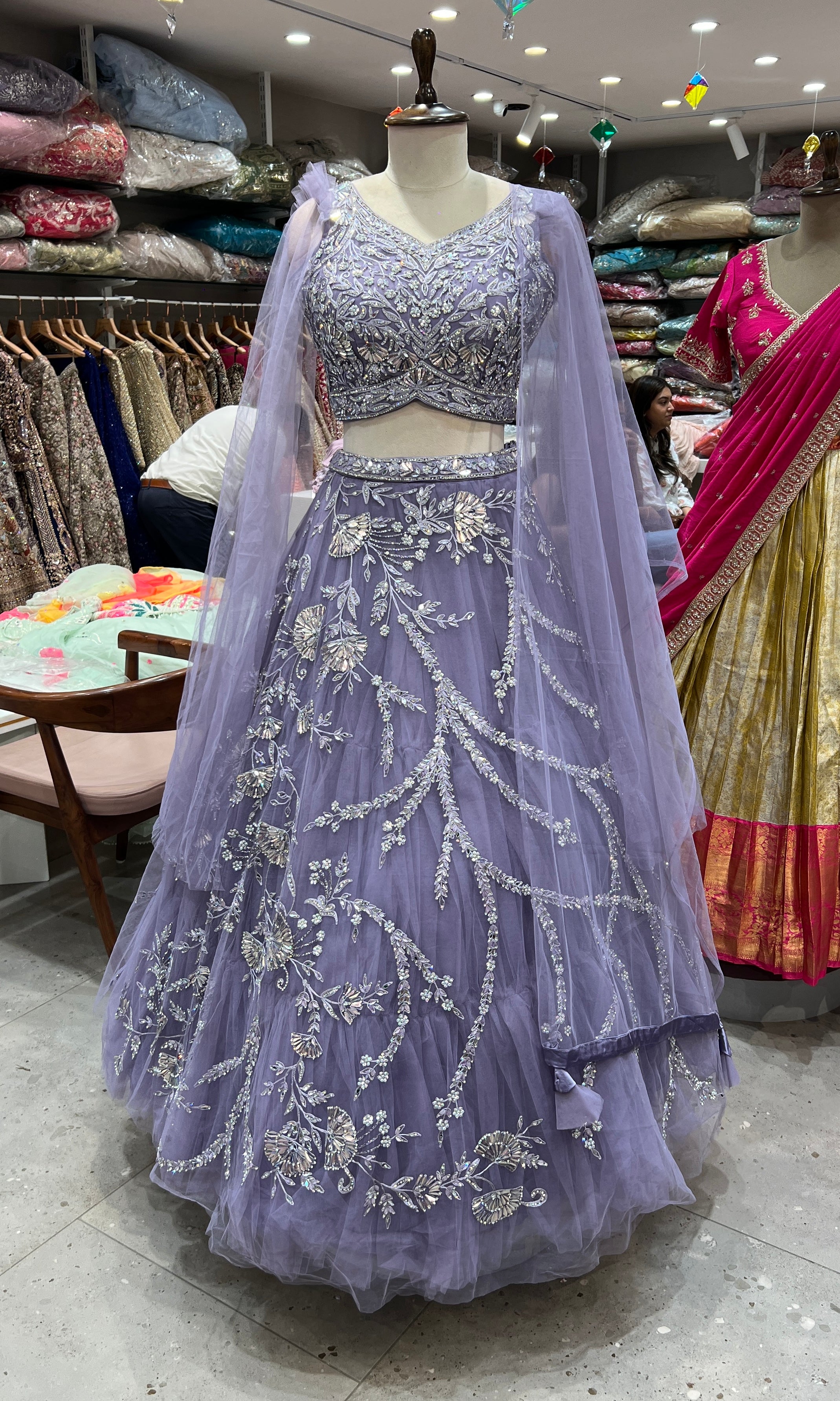 Light purple Lehenga