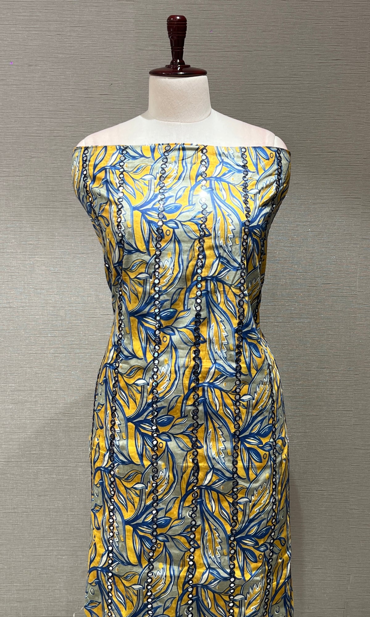 Yellow dress material