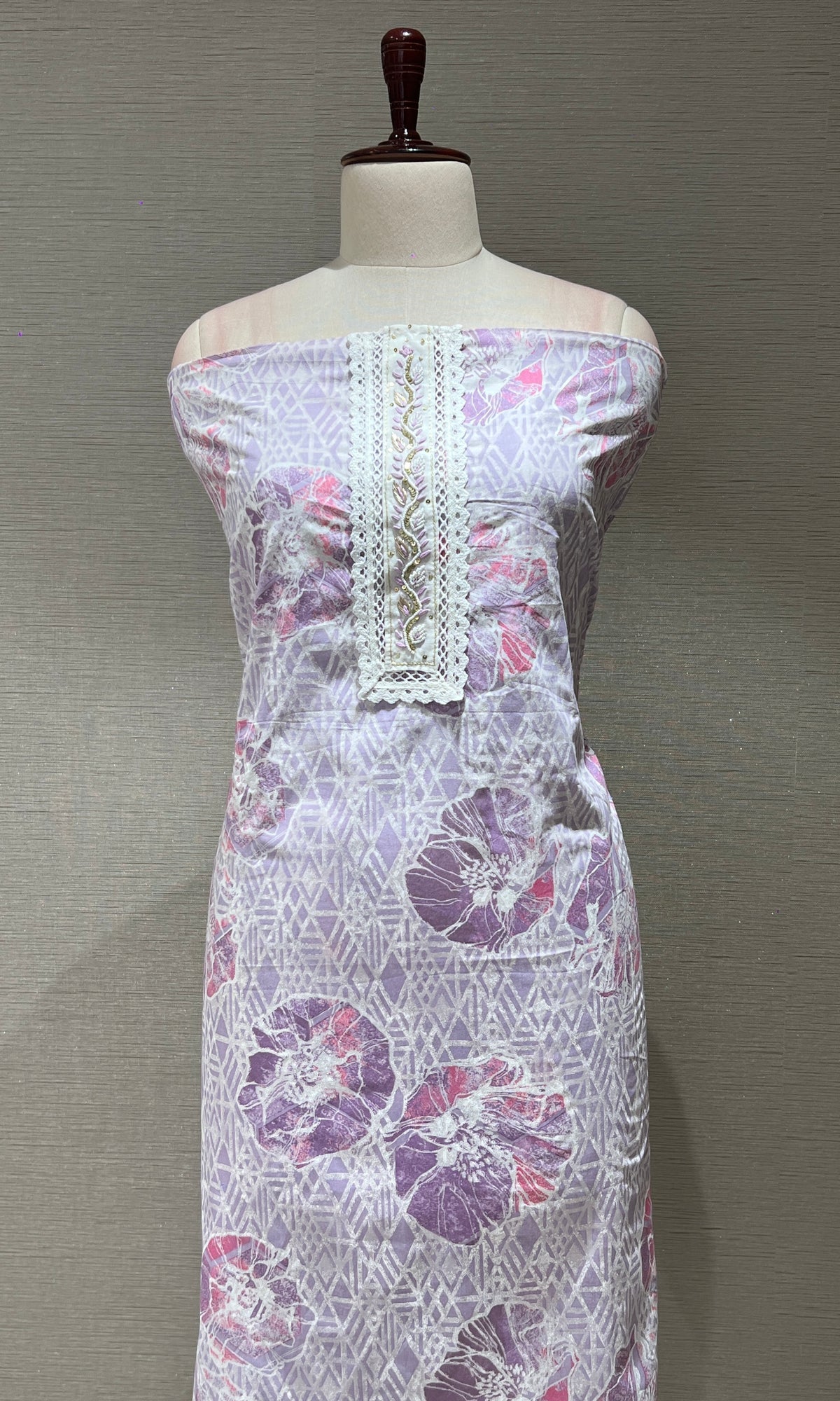 Purple dress material